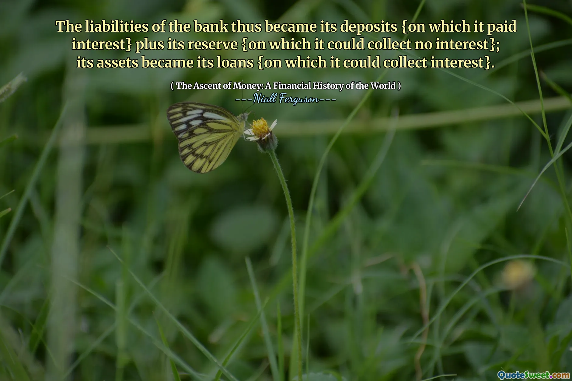 The liabilities of the bank thus became its deposits {on which it paid interest} plus its reserve {on which it could collect no interest}; its assets became its loans {on which it could collect interest}.