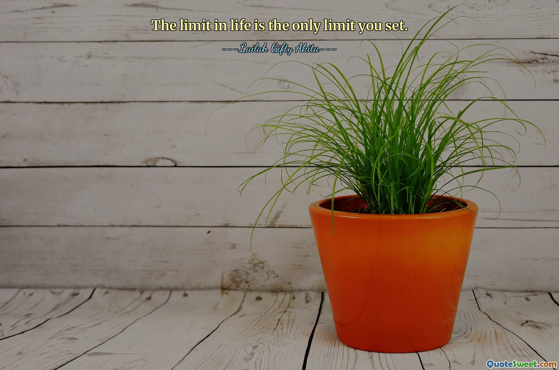 The limit in life is the only limit you set.