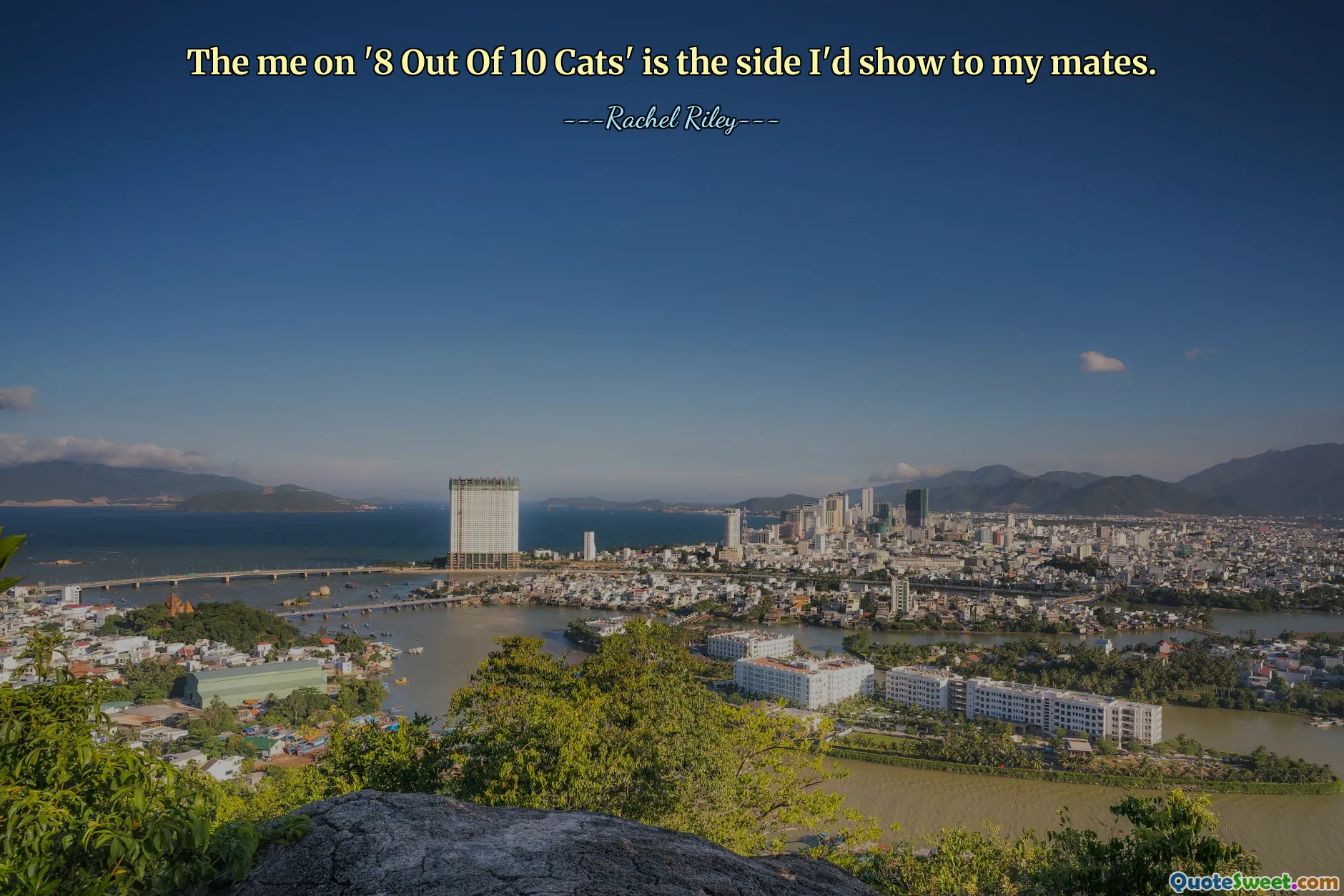 The me on '8 Out Of 10 Cats' is the side I'd show to my mates.