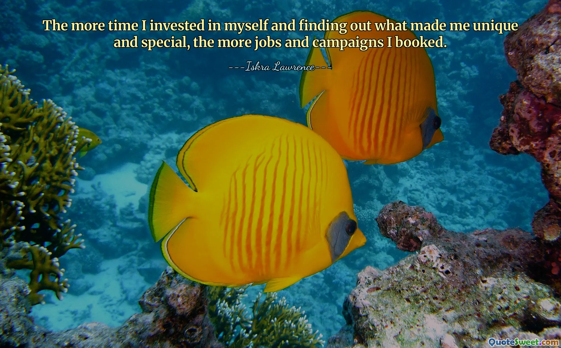 Cuanto más tiempo invertía en mí mismo y en descubrir qué me hacía único y especial, más trabajos y campañas reservaba.