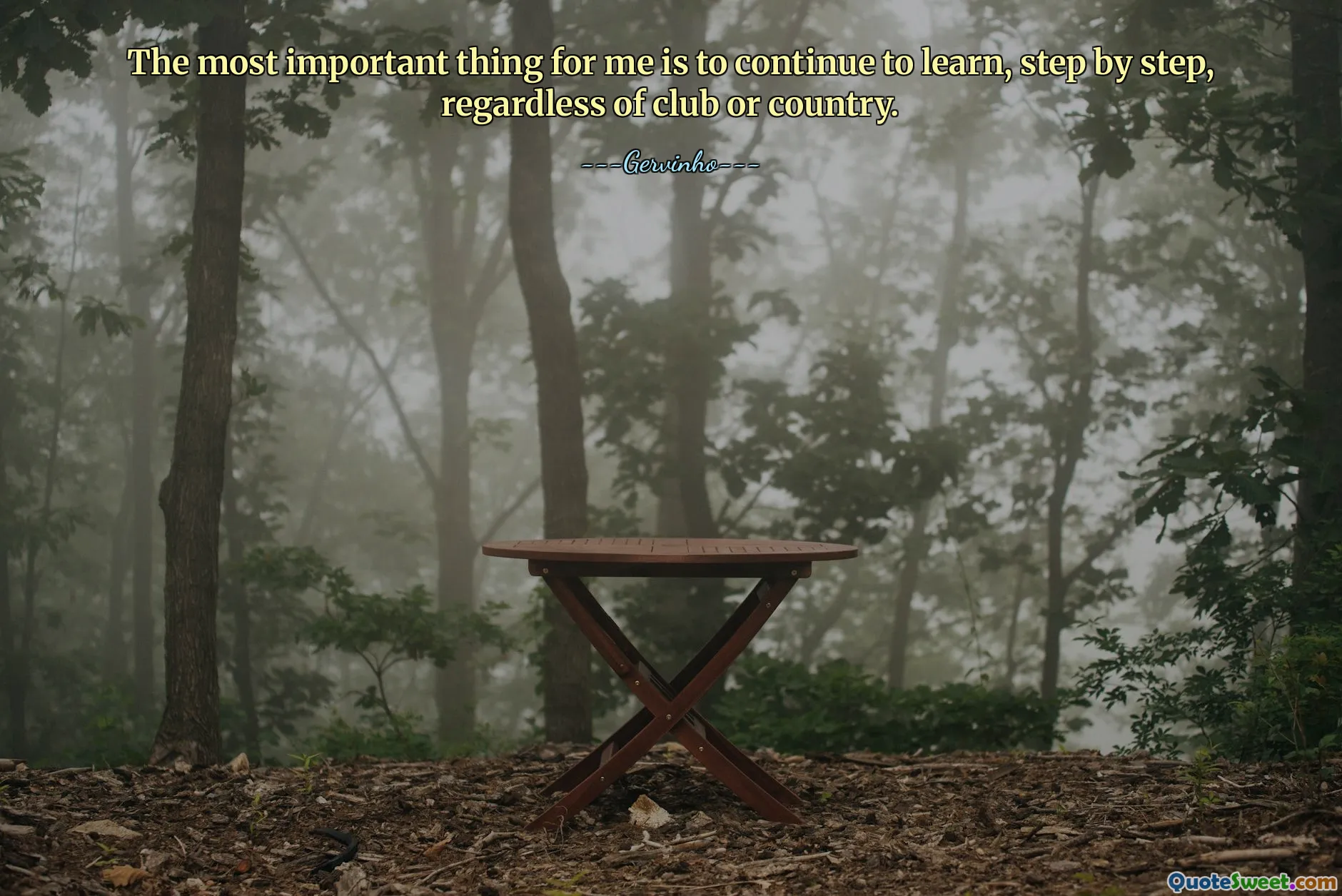 对我来说最重要的是继续学习，一步一步，无论俱乐部还是国家。