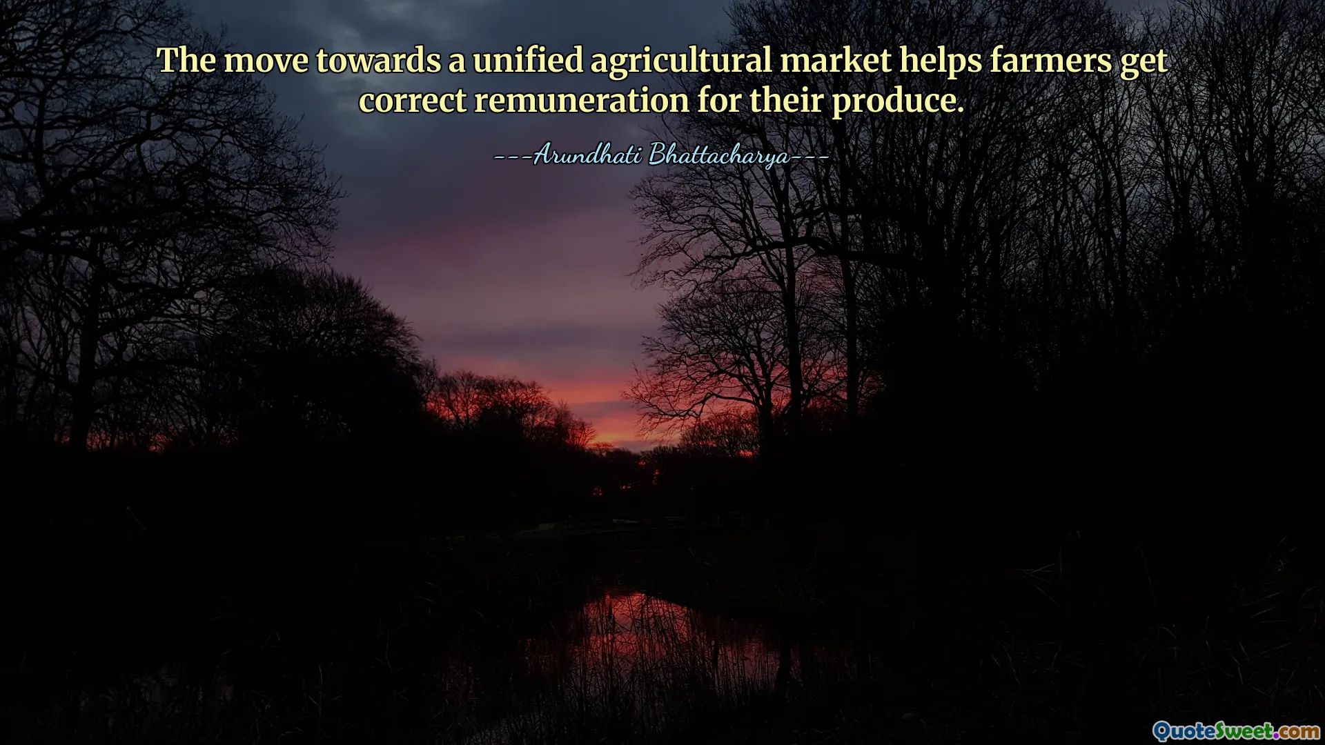 The move towards a unified agricultural market helps farmers get correct remuneration for their produce.