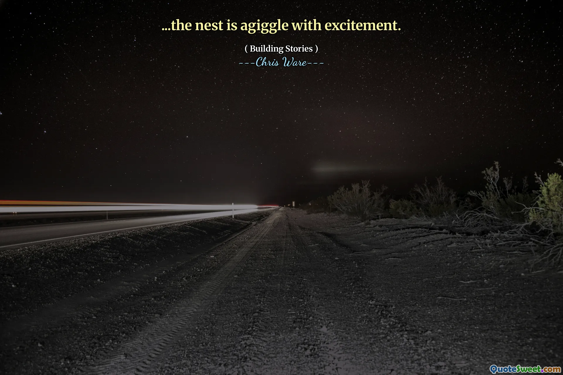 ...the nest is agiggle with excitement.