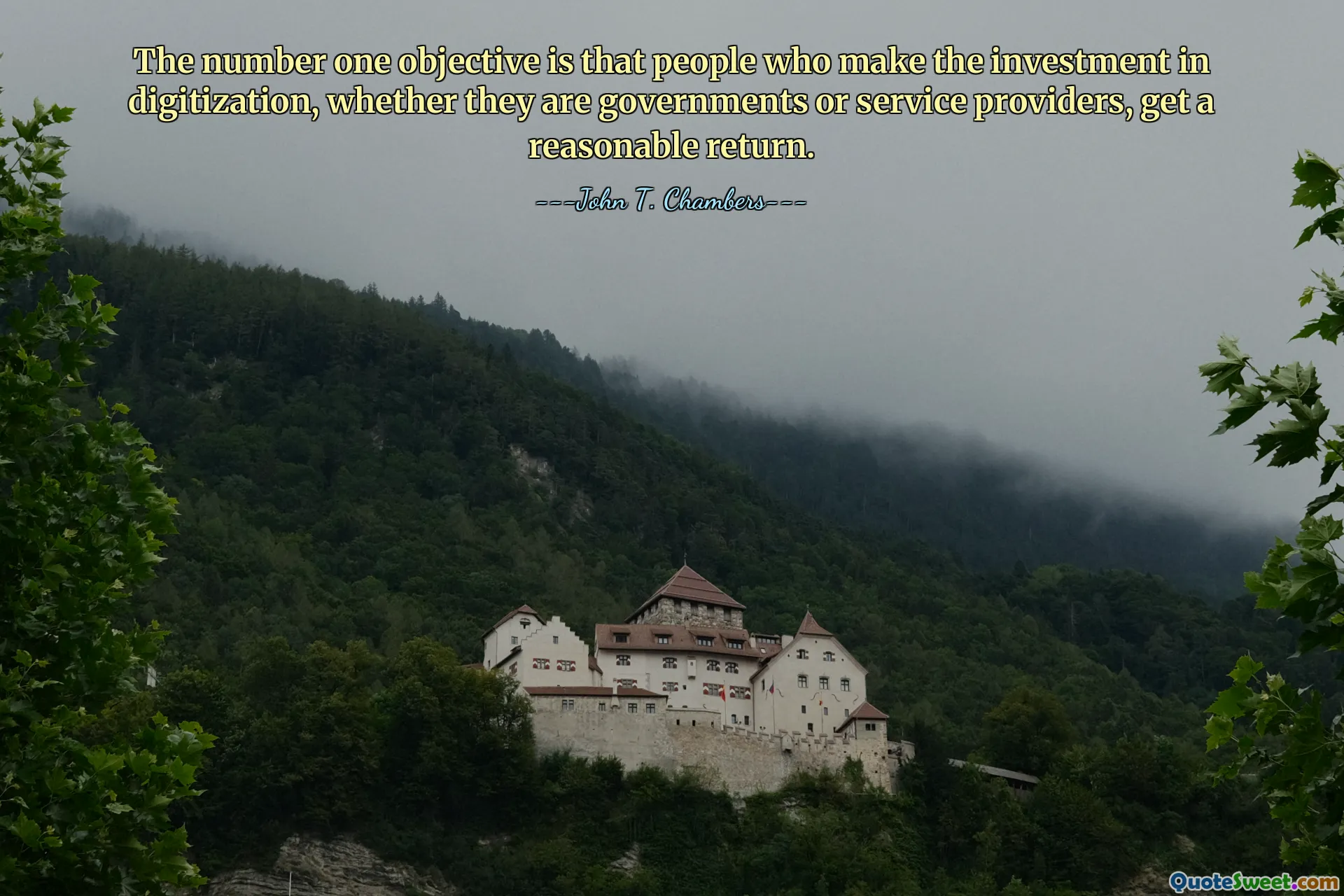 ნომერ პირველი მიზანი არის ის, რომ ადამიანები, რომლებიც ინვესტიციას განახორციელებენ დიგიტალიზაციაში, იქნება ეს მთავრობები თუ სერვისის მიმწოდებლები, მიიღონ გონივრული ანაზღაურება.