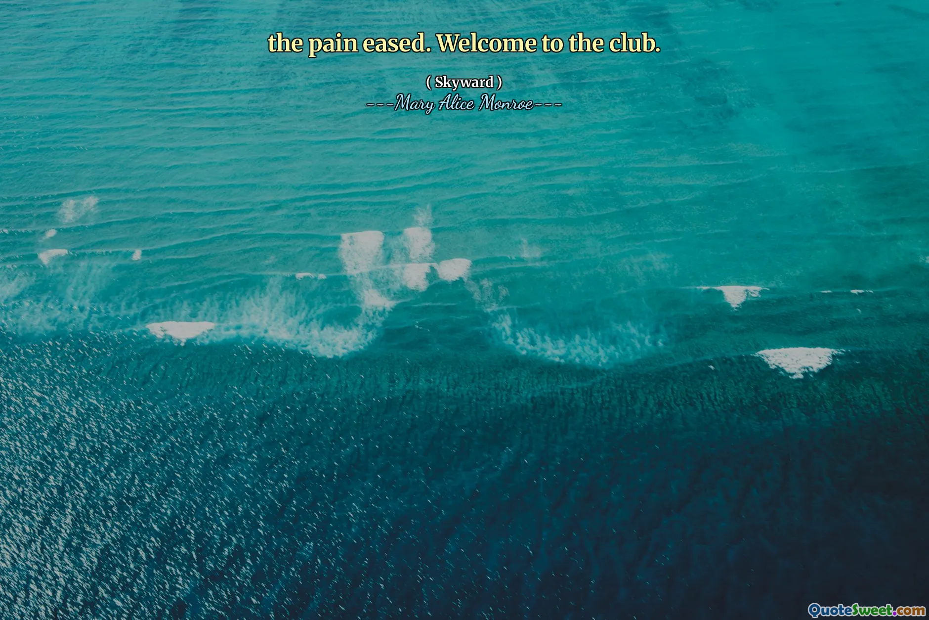 Il dolore si allentava. Benvenuti nel club.