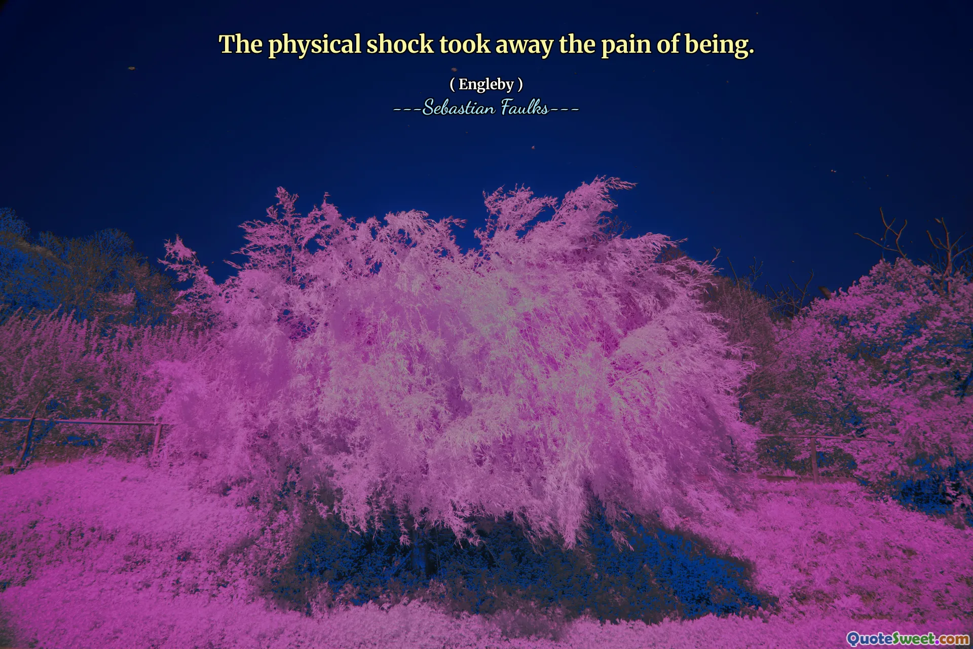 Физический шок забрал боль существо.