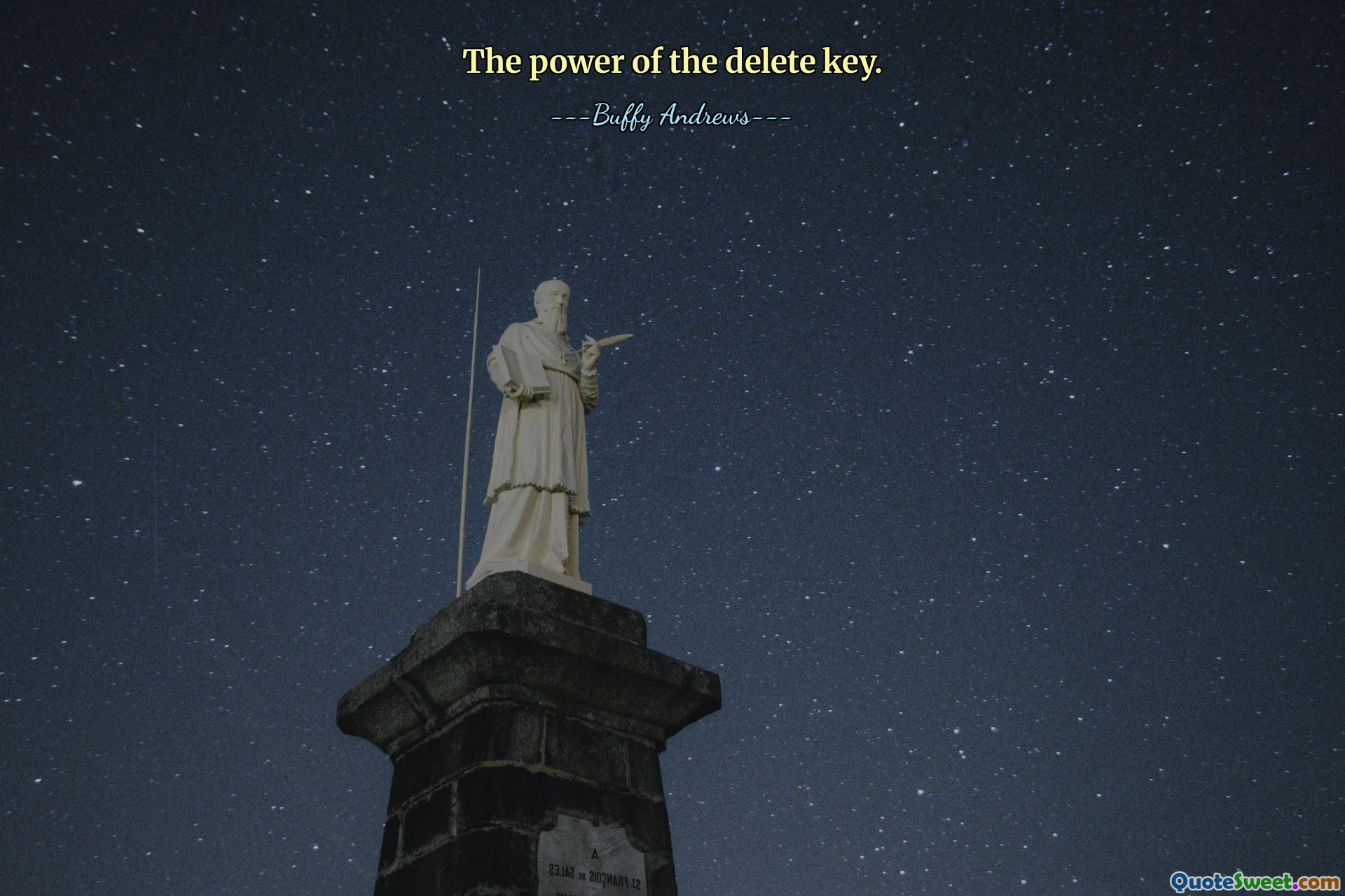 The power of the delete key.