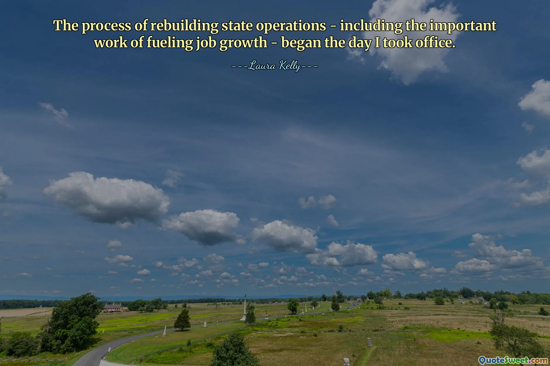 雇用拡大を促進するという重要な取り組みを含む州運営を再構築するプロセスは、私が就任した日に始まりました。