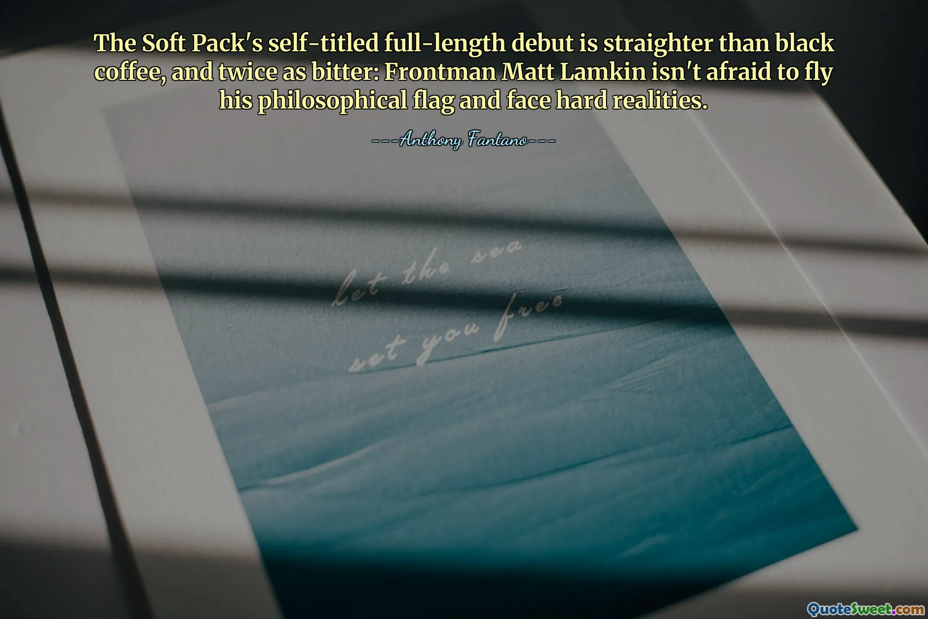 The Soft Pack's self-titled full-length debut is straighter than black coffee, and twice as bitter: Frontman Matt Lamkin isn't afraid to fly his philosophical flag and face hard realities.