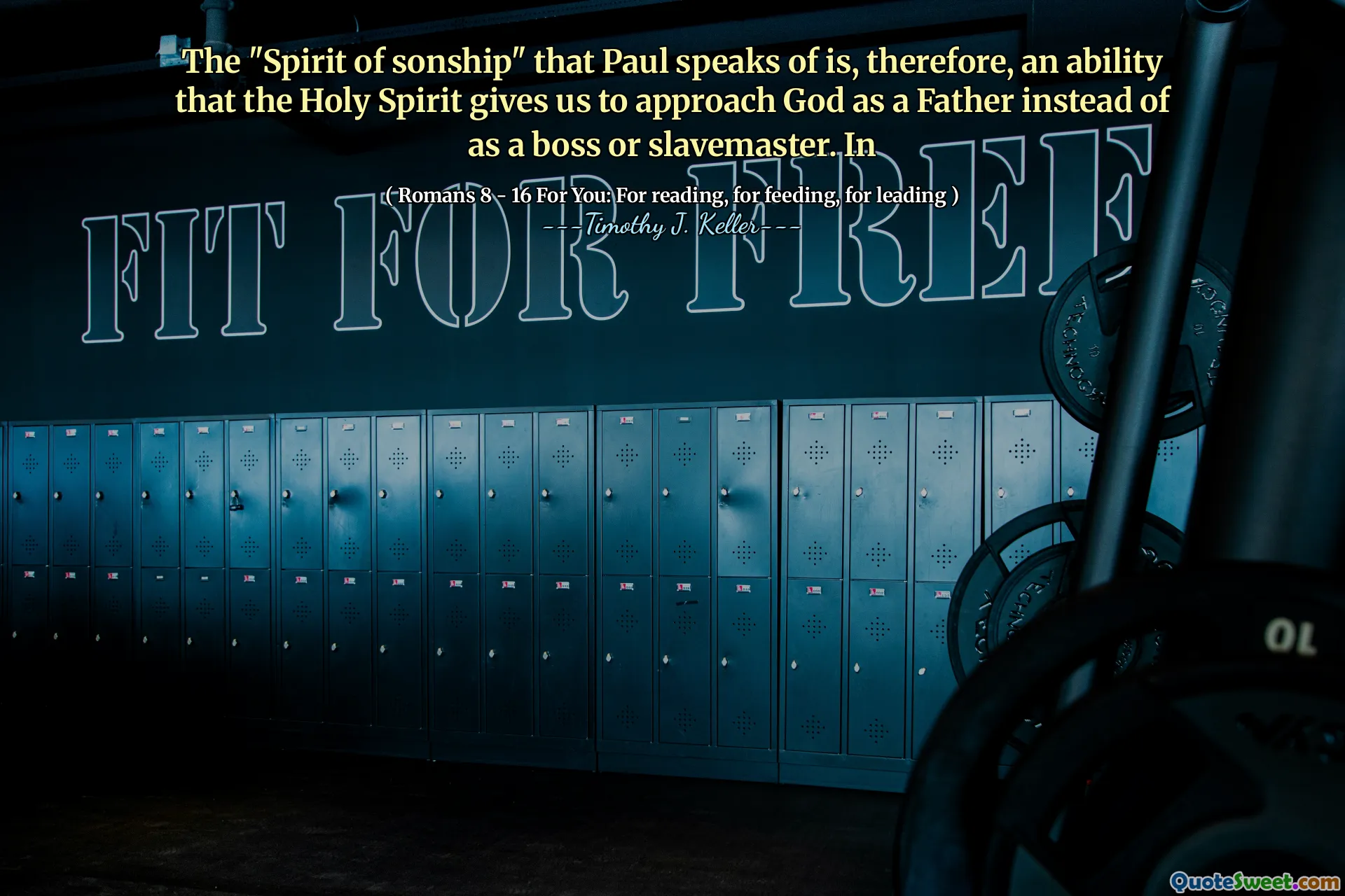 The "Spirit of sonship" that Paul speaks of is, therefore, an ability that the Holy Spirit gives us to approach God as a Father instead of as a boss or slavemaster. In