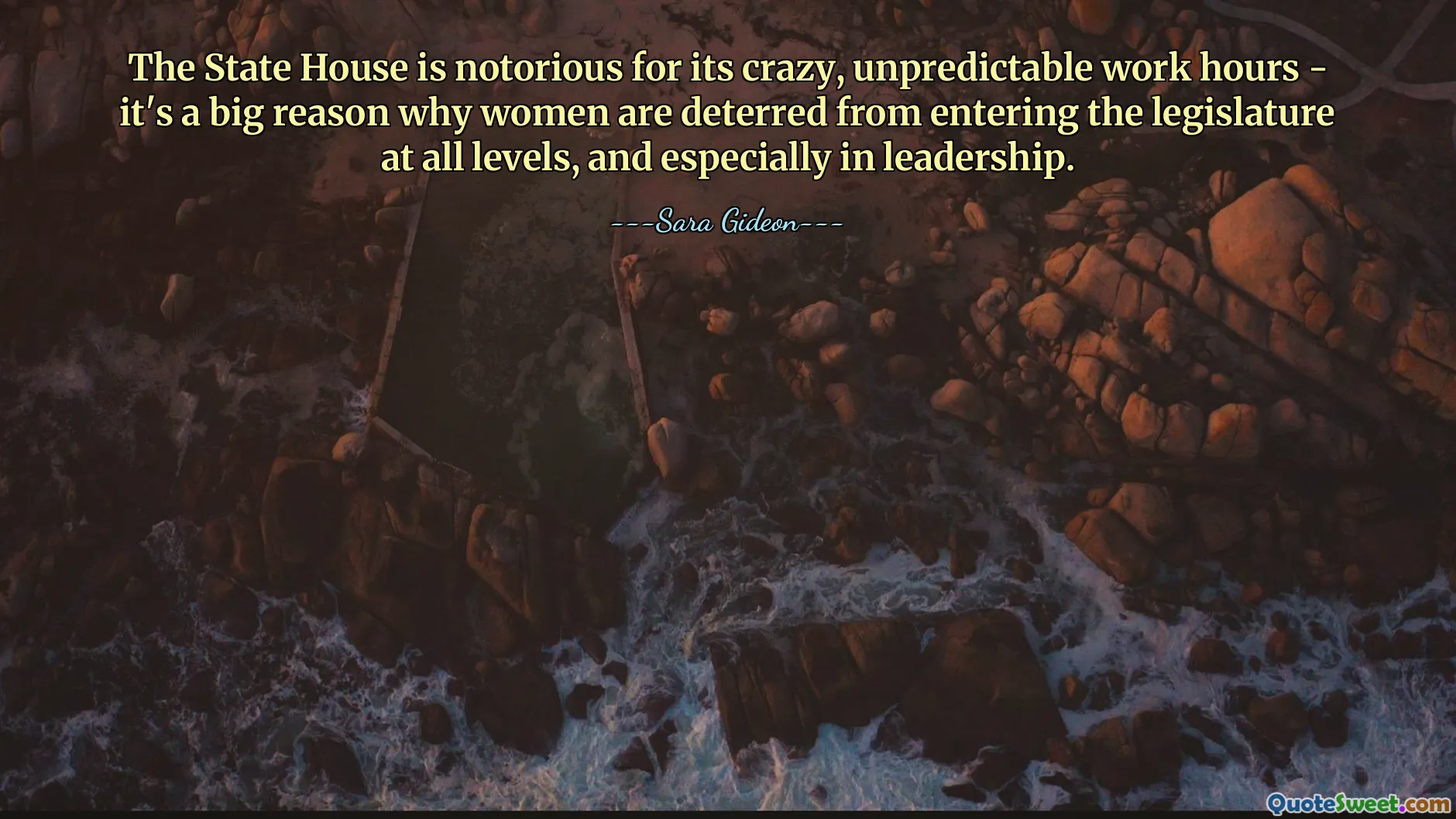The State House is notorious for its crazy, unpredictable work hours - it's a big reason why women are deterred from entering the legislature at all levels, and especially in leadership.