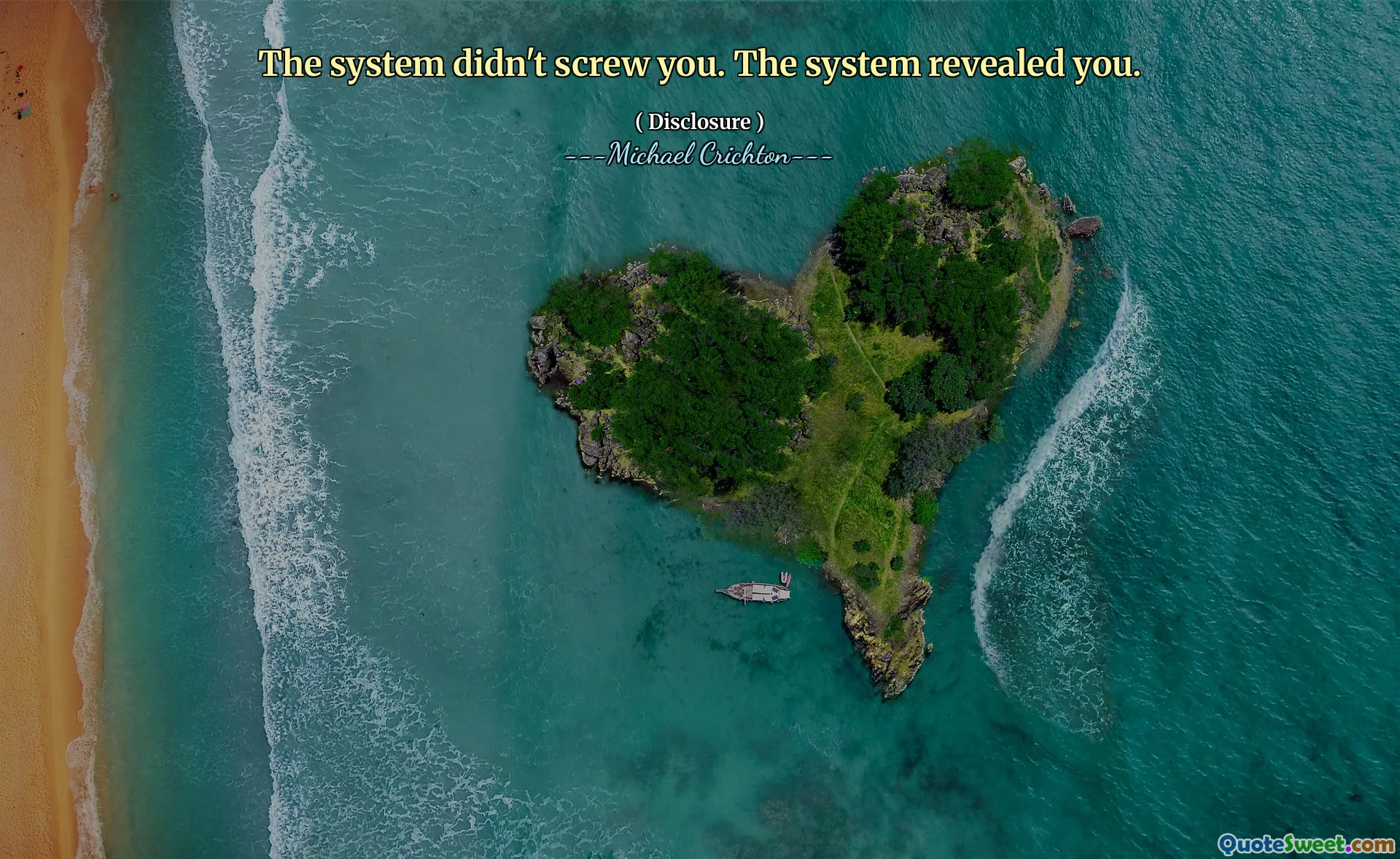 The system didn't screw you. The system revealed you.