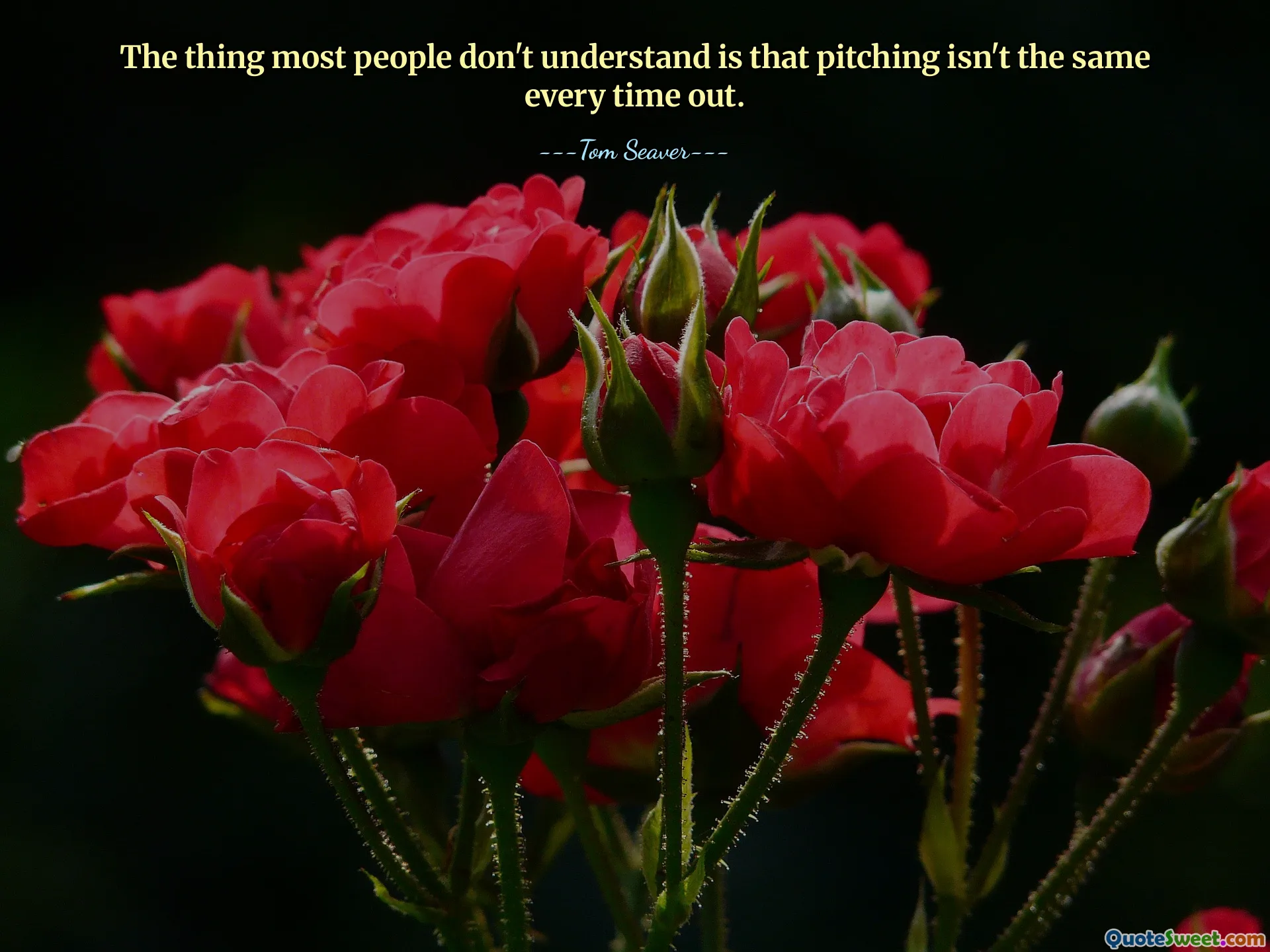 Většina lidí nechápe, že pitching není pokaždé stejný.