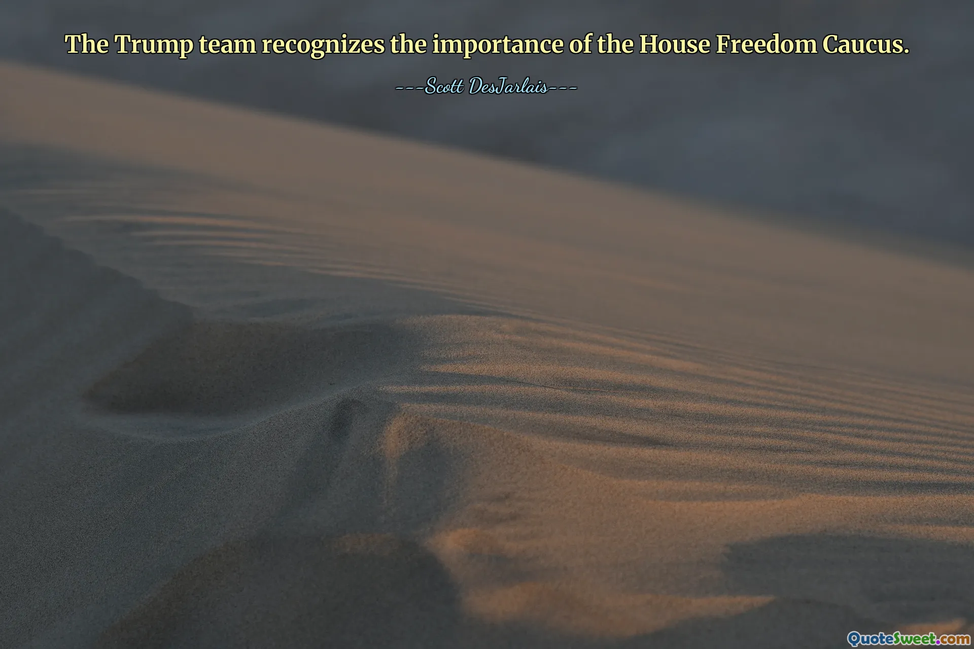 Zespół Trumpa zdaje sobie sprawę ze znaczenia Klubu Wolności Izby Reprezentantów.