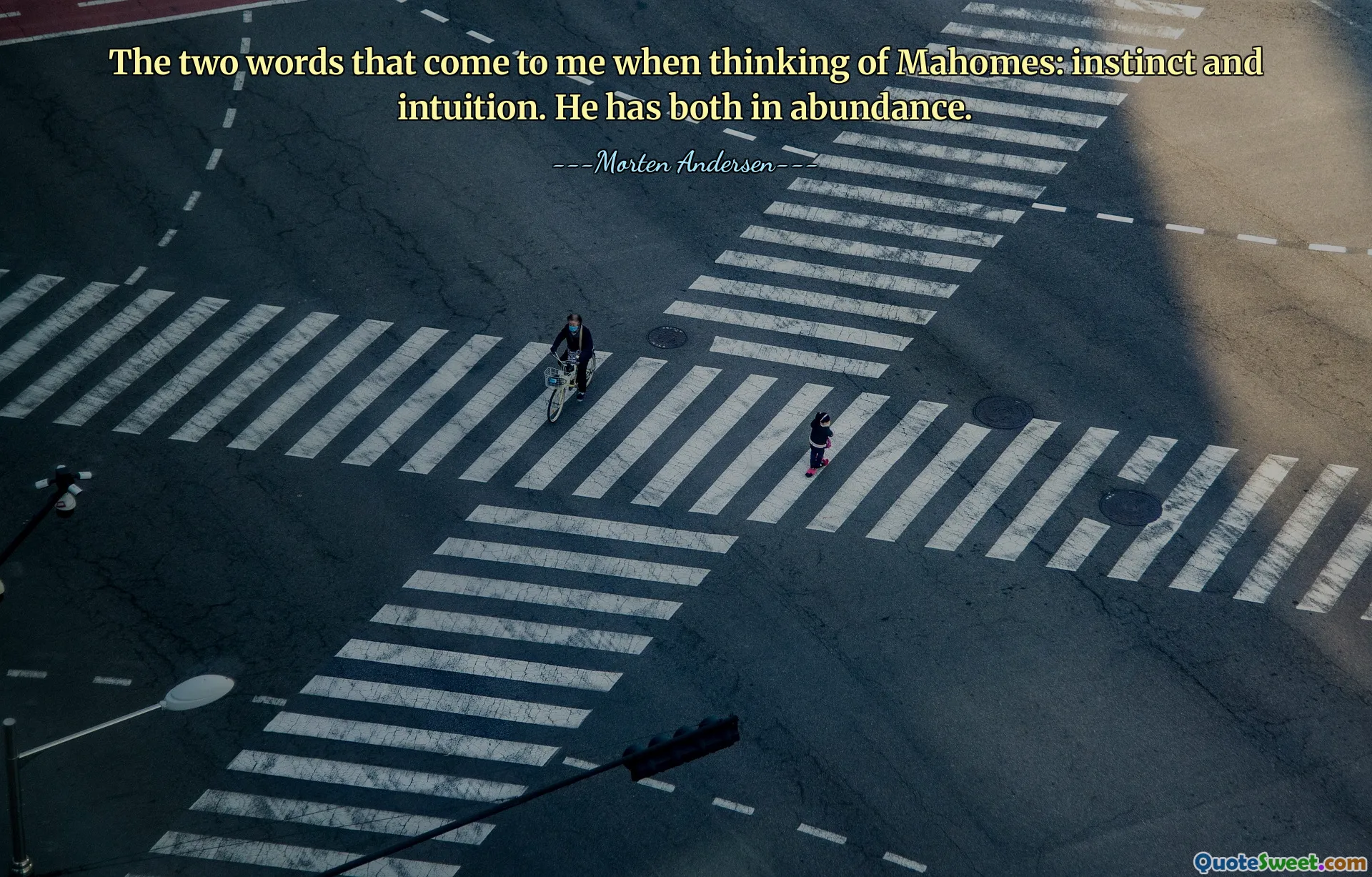 Dvě slova, která mě napadají, když myslím na Mahomese: instinkt a intuice. Obojí má v hojnosti.