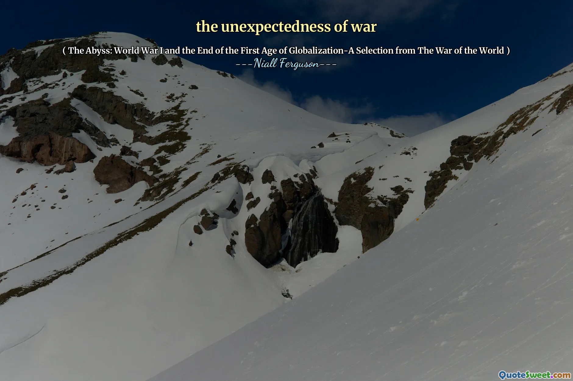 the unexpectedness of war