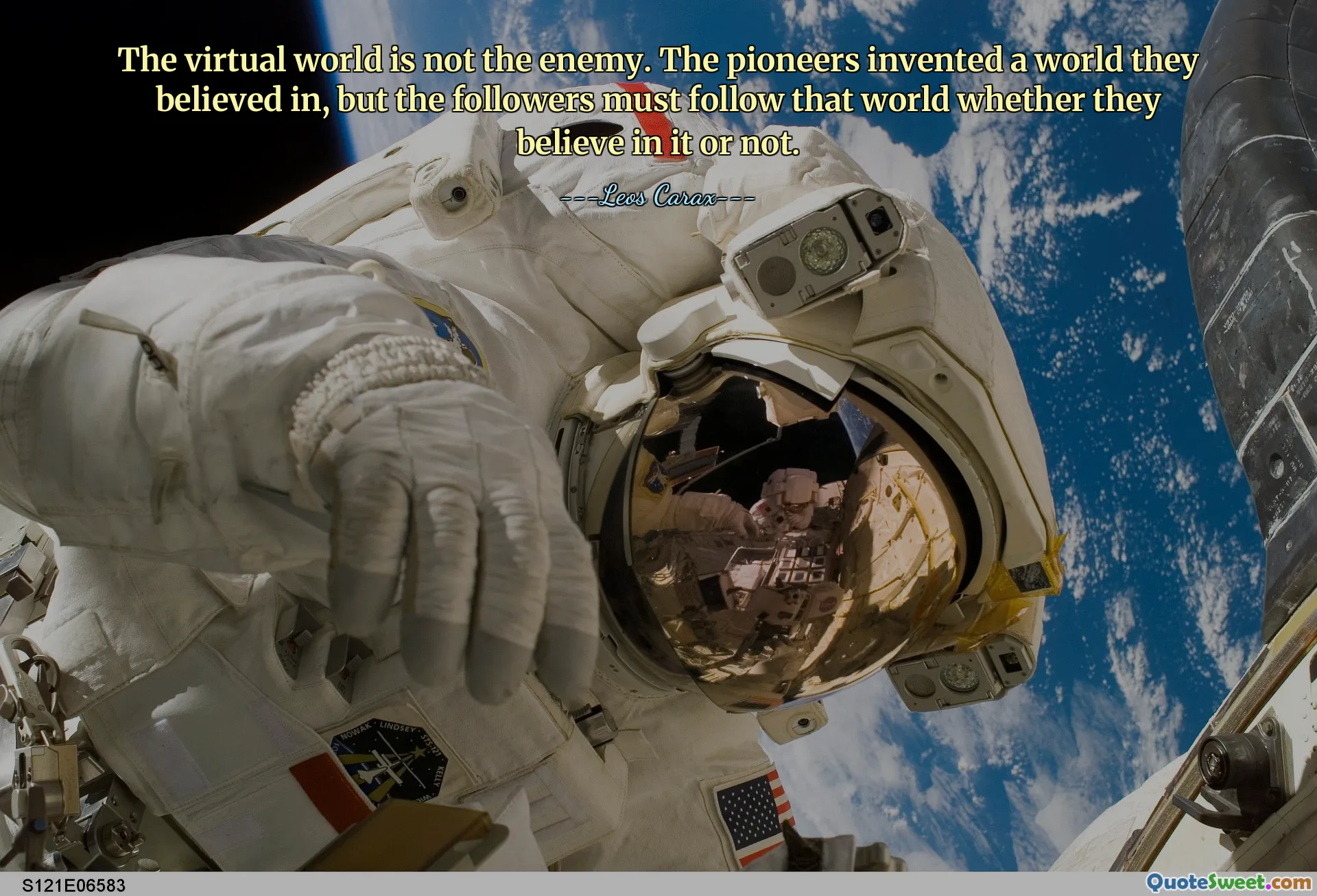 The virtual world is not the enemy. The pioneers invented a world they believed in, but the followers must follow that world whether they believe in it or not.