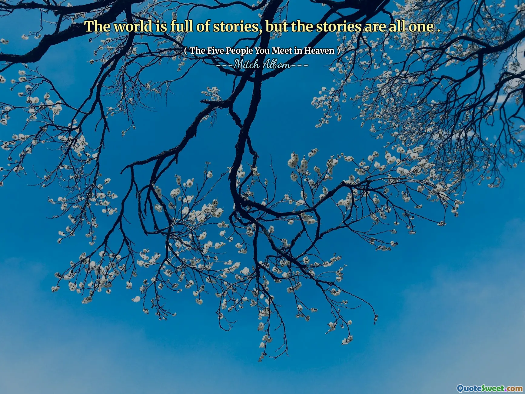 Svět je plný příběhů, ale všechny jsou jeden.