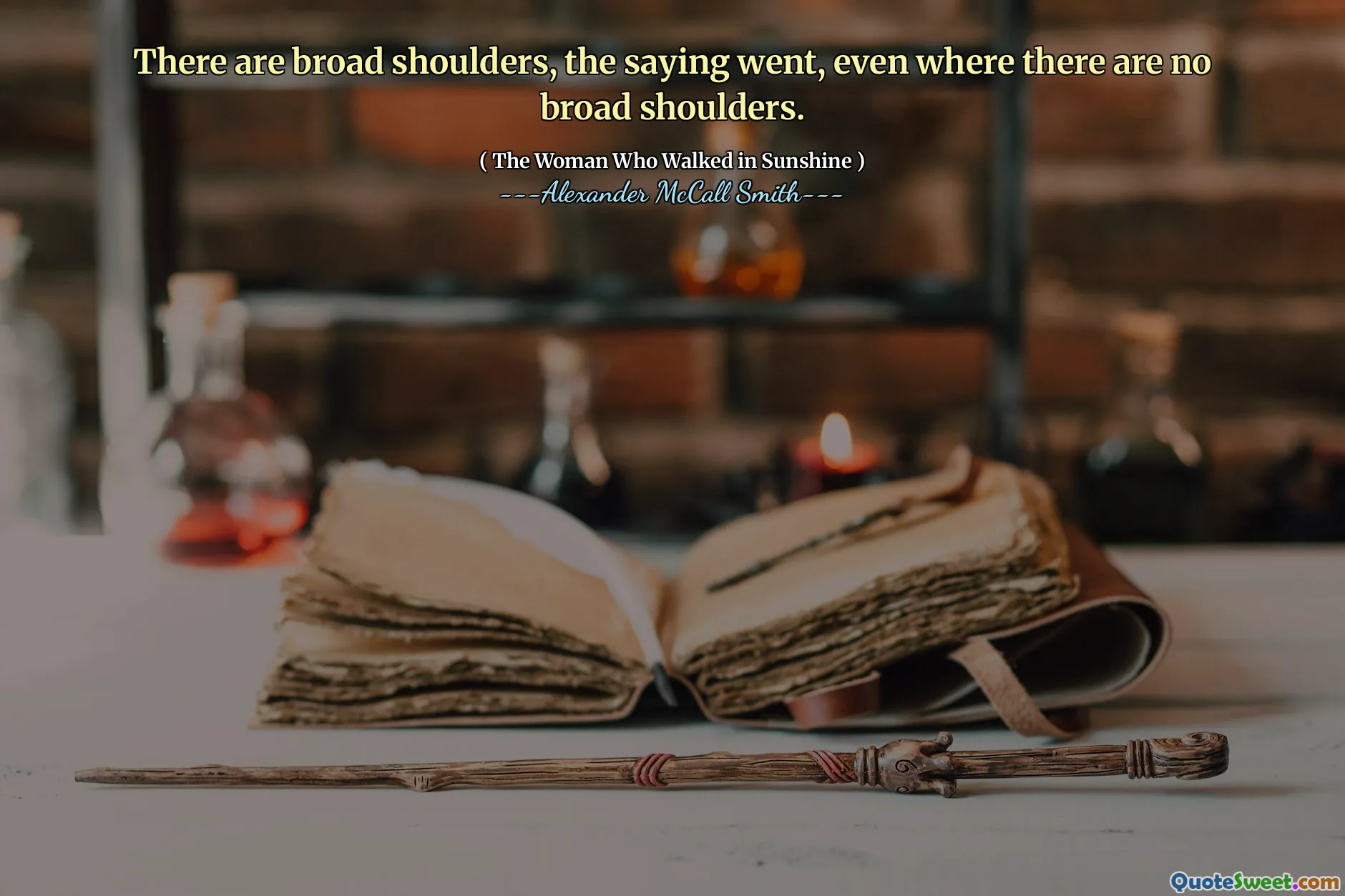 Tam jsou široká ramena, slovo šlo, i když nejsou žádná široká ramena.