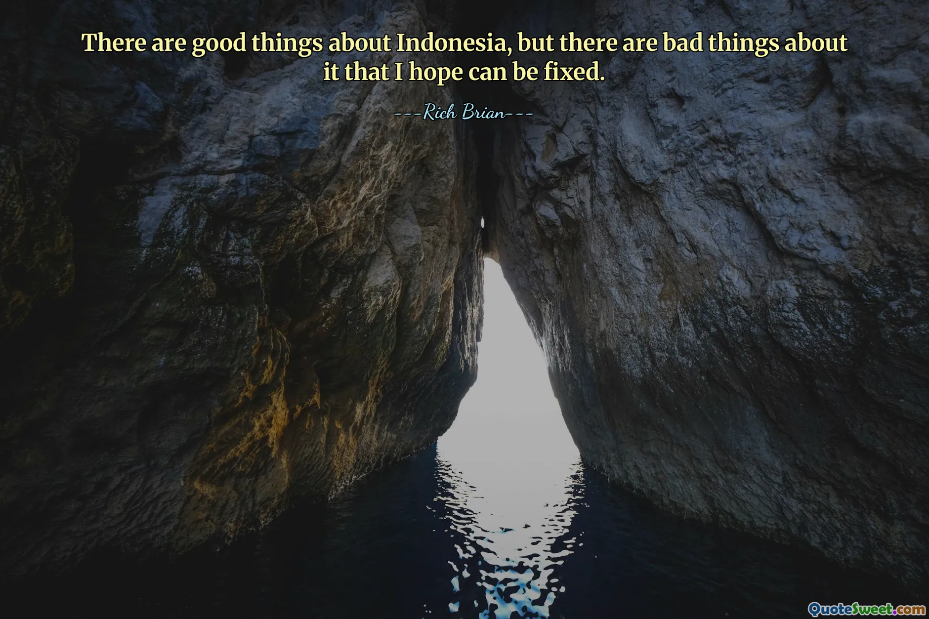 There are good things about Indonesia, but there are bad things about it that I hope can be fixed.