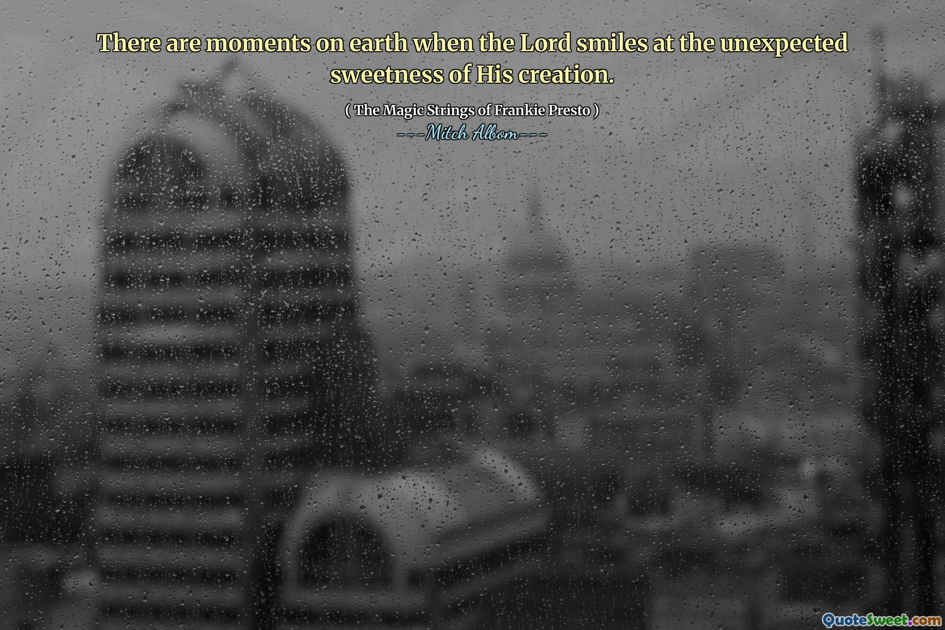 There are moments on earth when the Lord smiles at the unexpected sweetness of His creation.