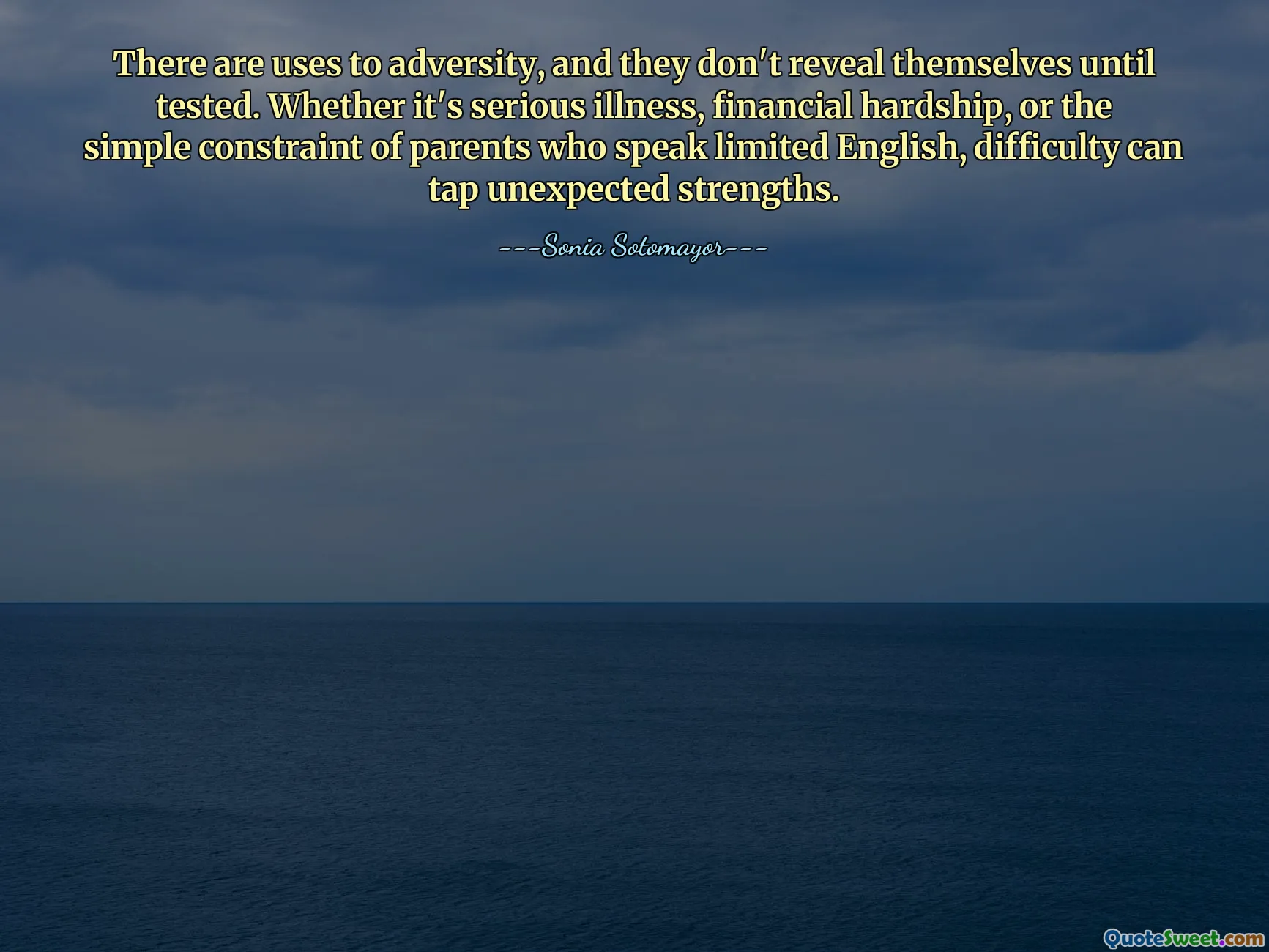 There are uses to adversity, and they don't reveal themselves until tested. Whether it's serious illness, financial hardship, or the simple constraint of parents who speak limited English, difficulty can tap unexpected strengths.