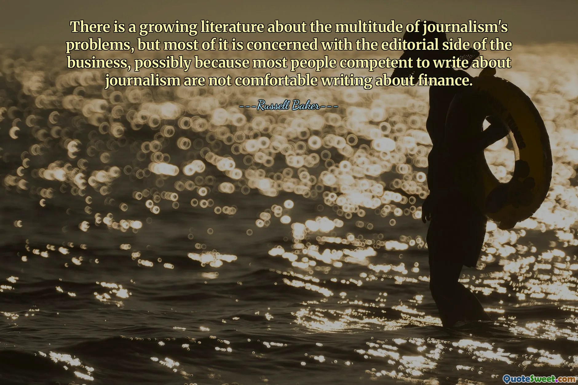 There is a growing literature about the multitude of journalism's problems, but most of it is concerned with the editorial side of the business, possibly because most people competent to write about journalism are not comfortable writing about finance.