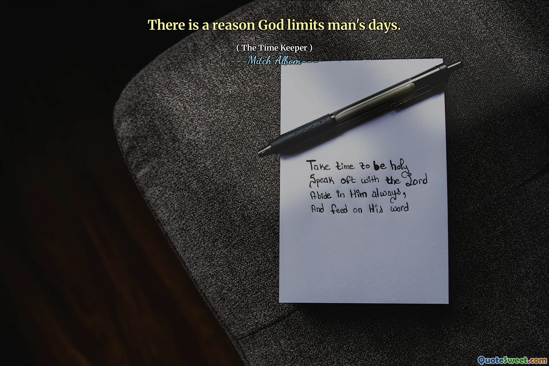 هناك سبب يجعل الله يحد من أيام الإنسان.