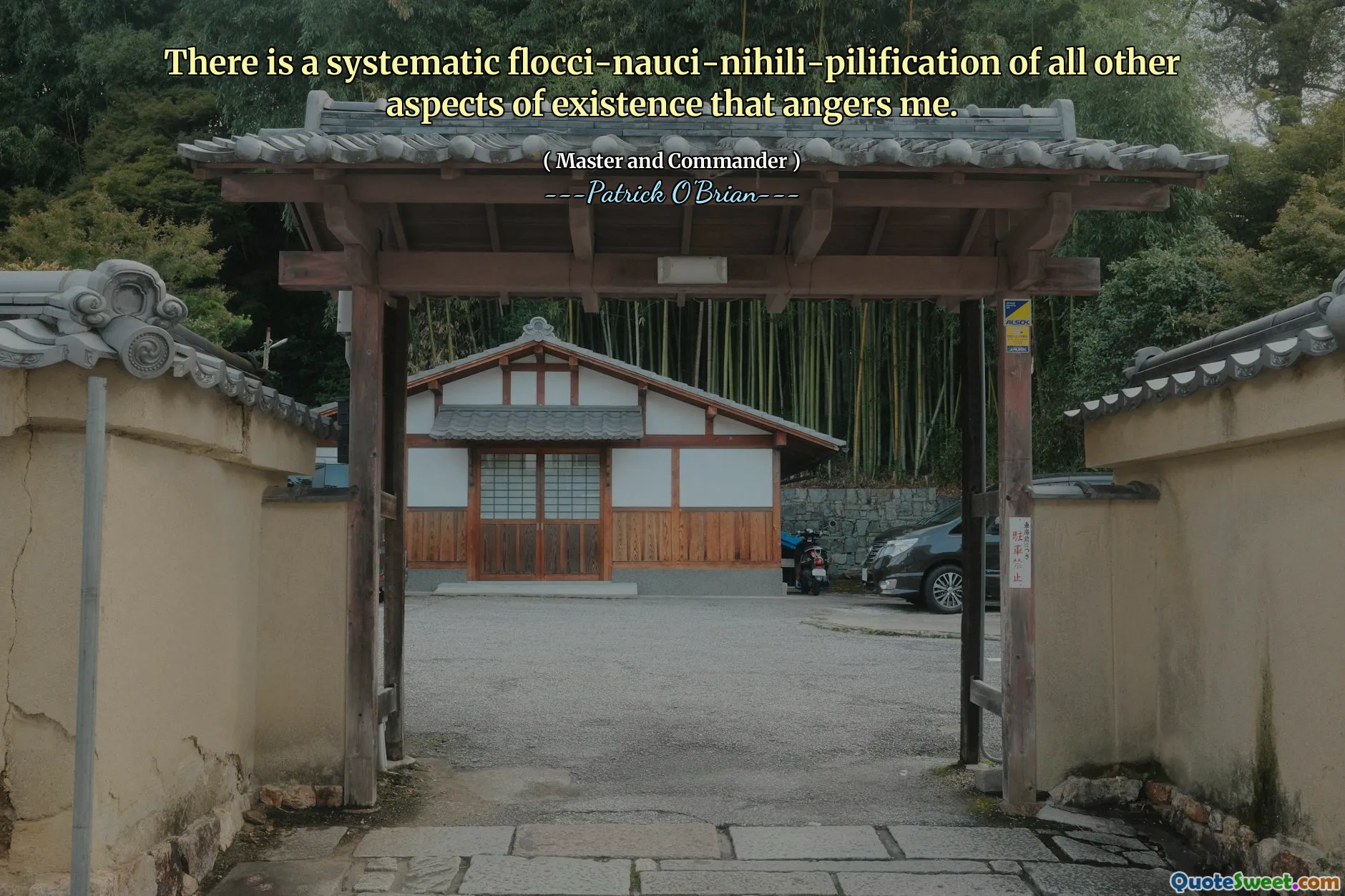 There is a systematic flocci-nauci-nihili-pilification of all other aspects of existence that angers me.