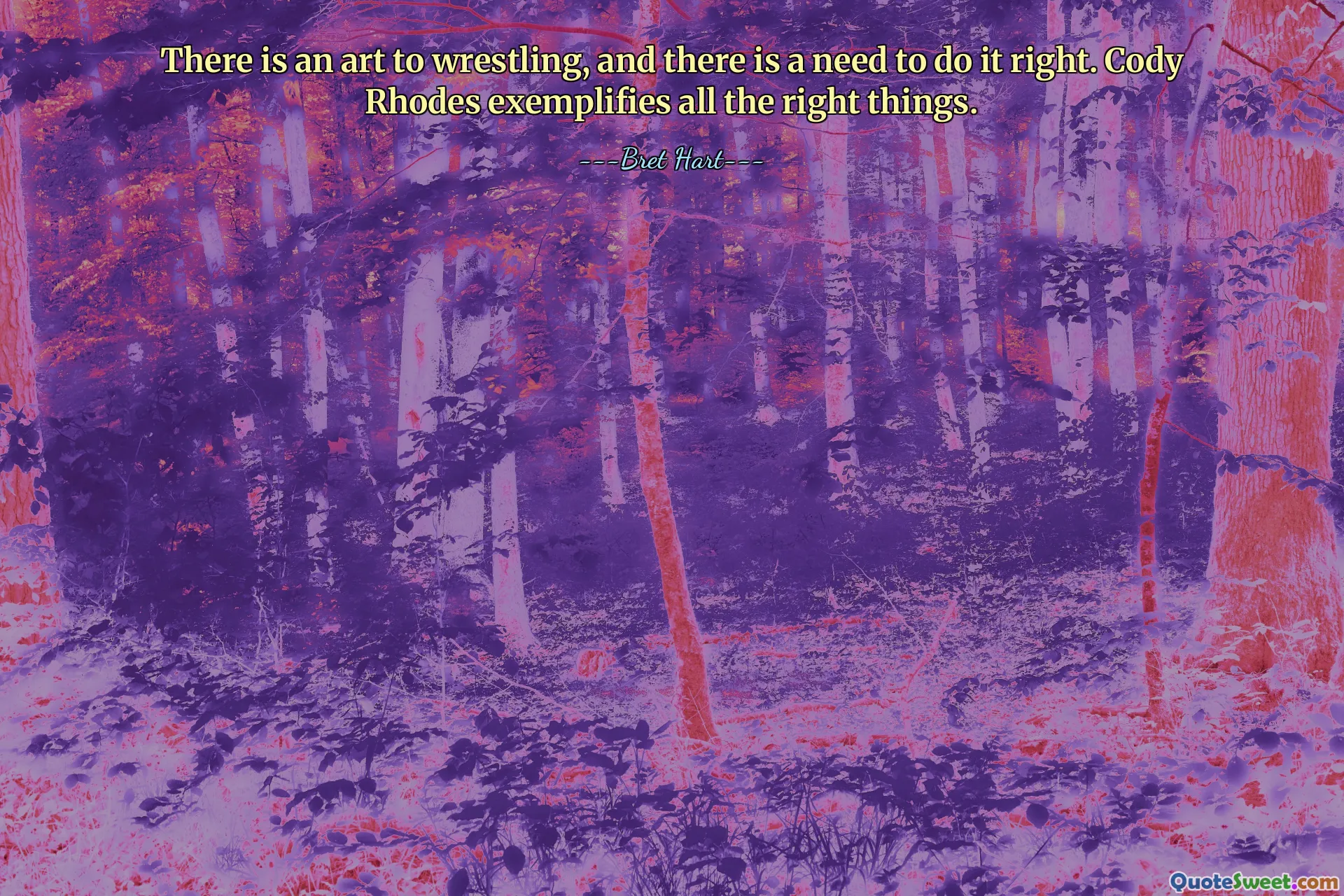 Борьба – это искусство, и нужно делать это правильно. Коди Роудс является примером правильных вещей.