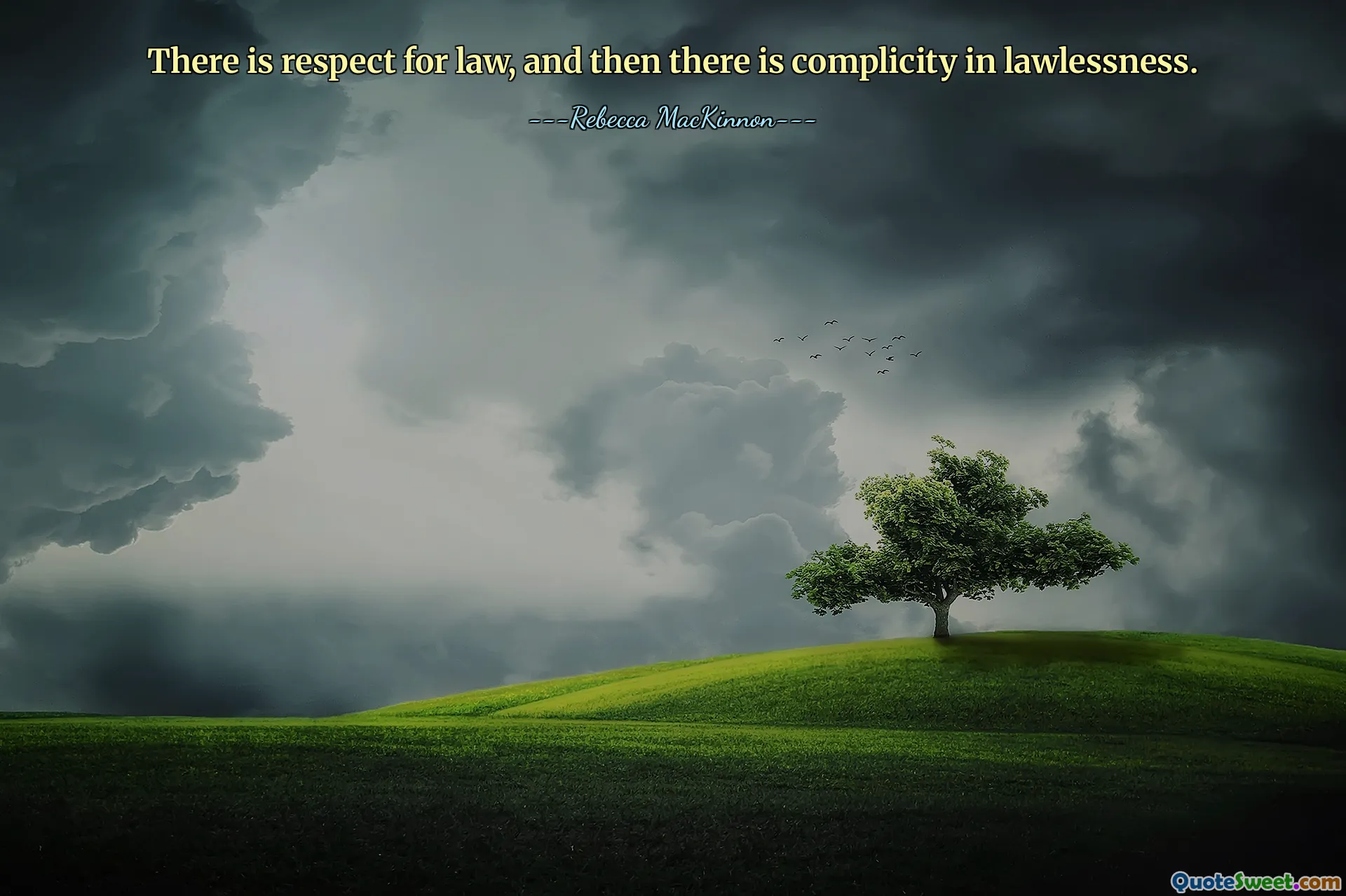 There is respect for law, and then there is complicity in lawlessness.