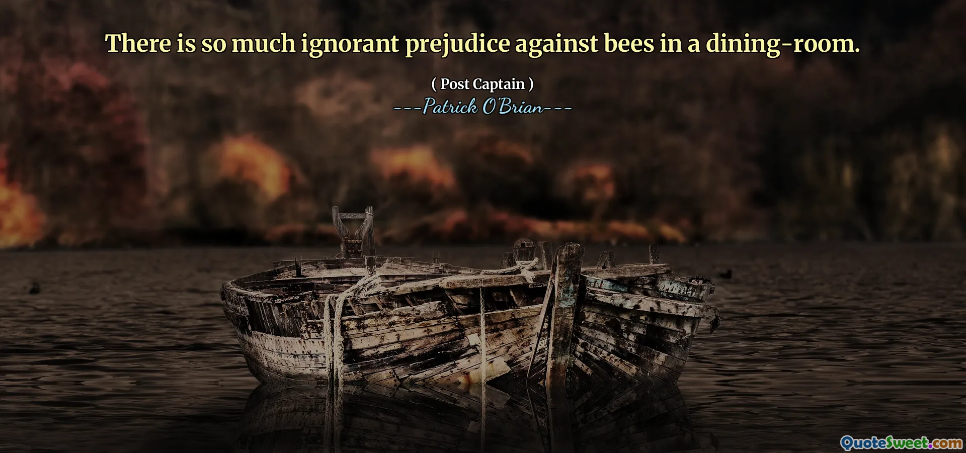 There is so much ignorant prejudice against bees in a dining-room.