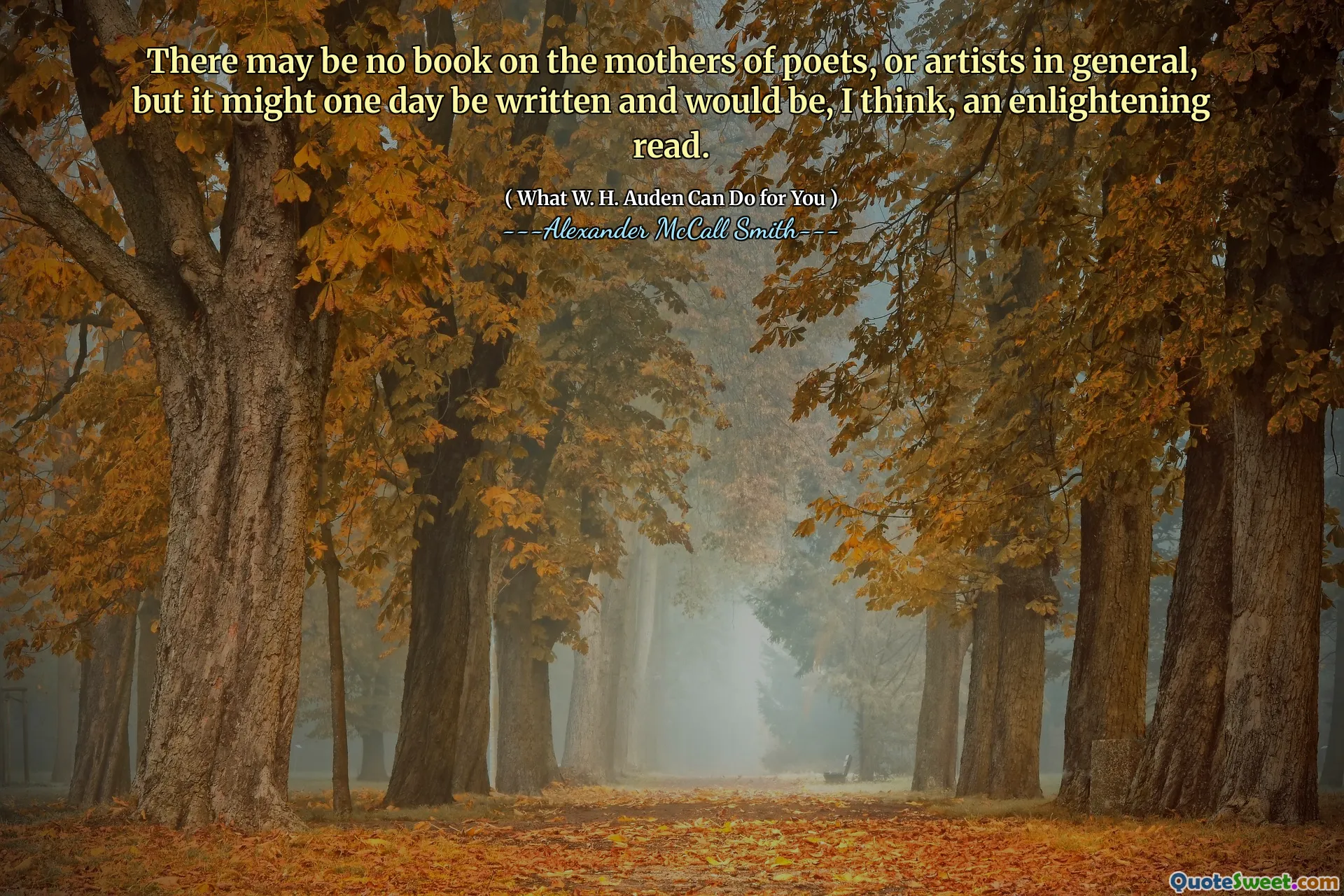 Il n'y a peut-être pas de livre sur les mères des poètes ou des artistes en général, mais il pourrait un jour être écrit et serait, je pense, une lecture éclairante.