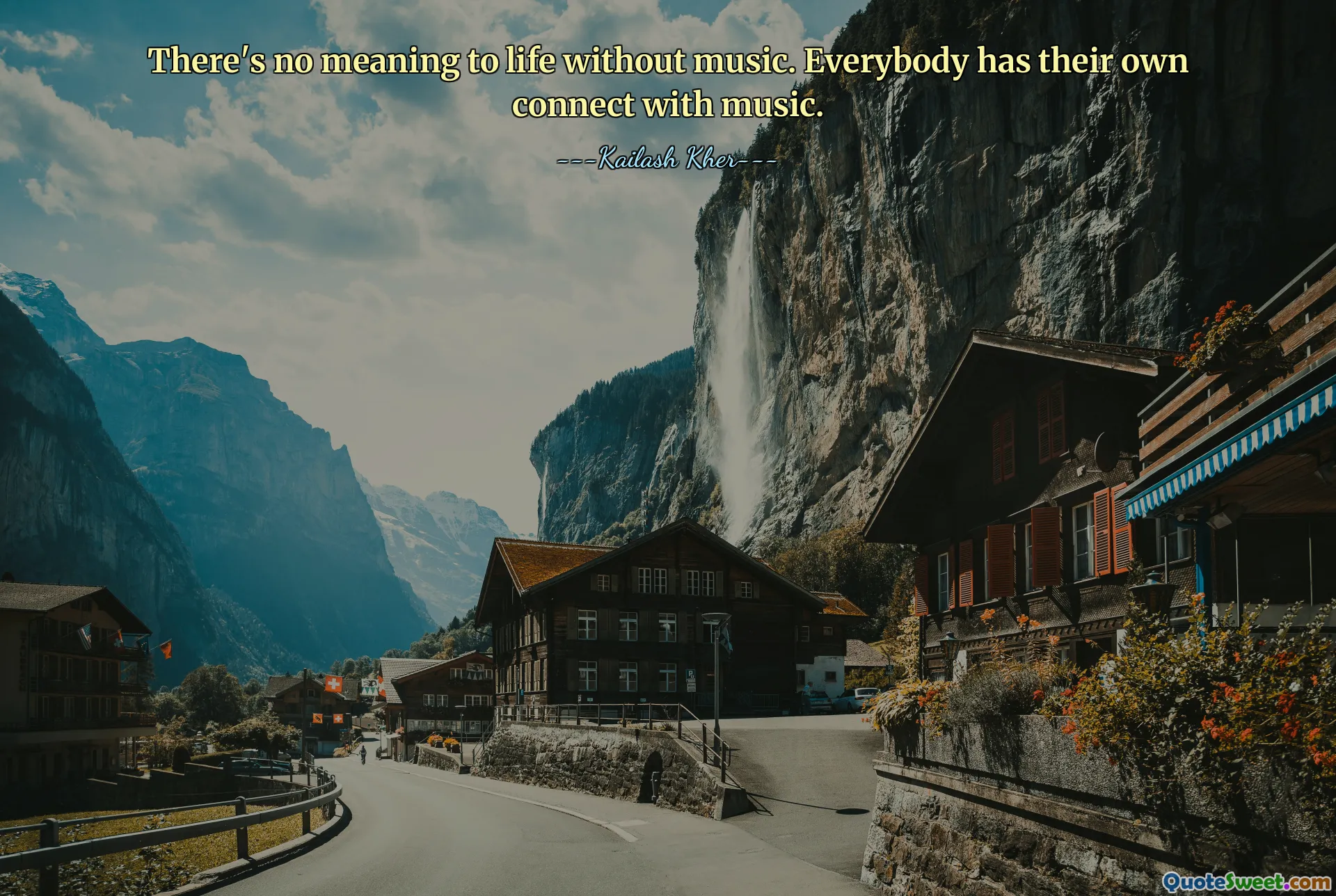 There's no meaning to life without music. Everybody has their own connect with music.