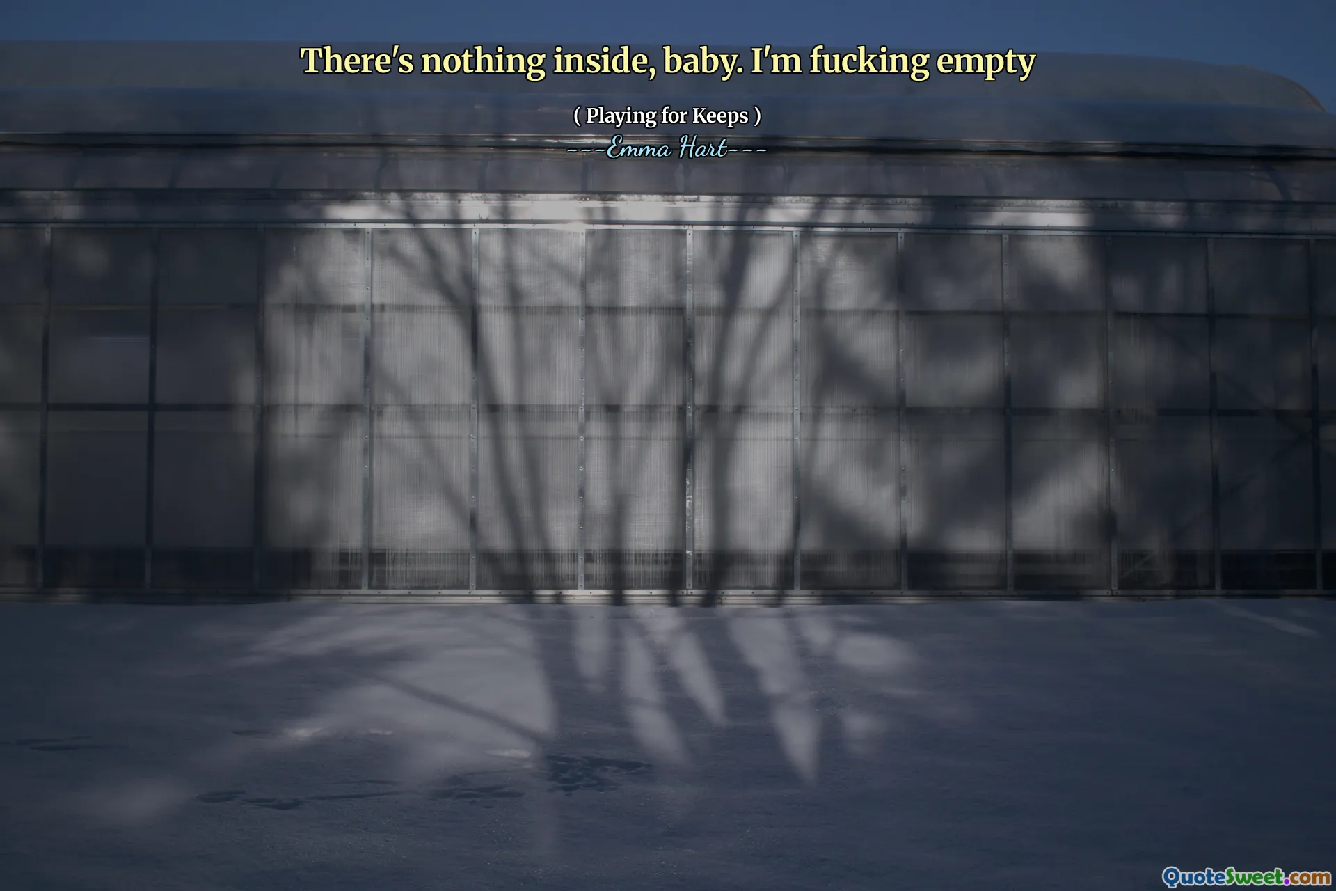 შიგნით არაფერია, პატარავ. ცარიელი ვარ