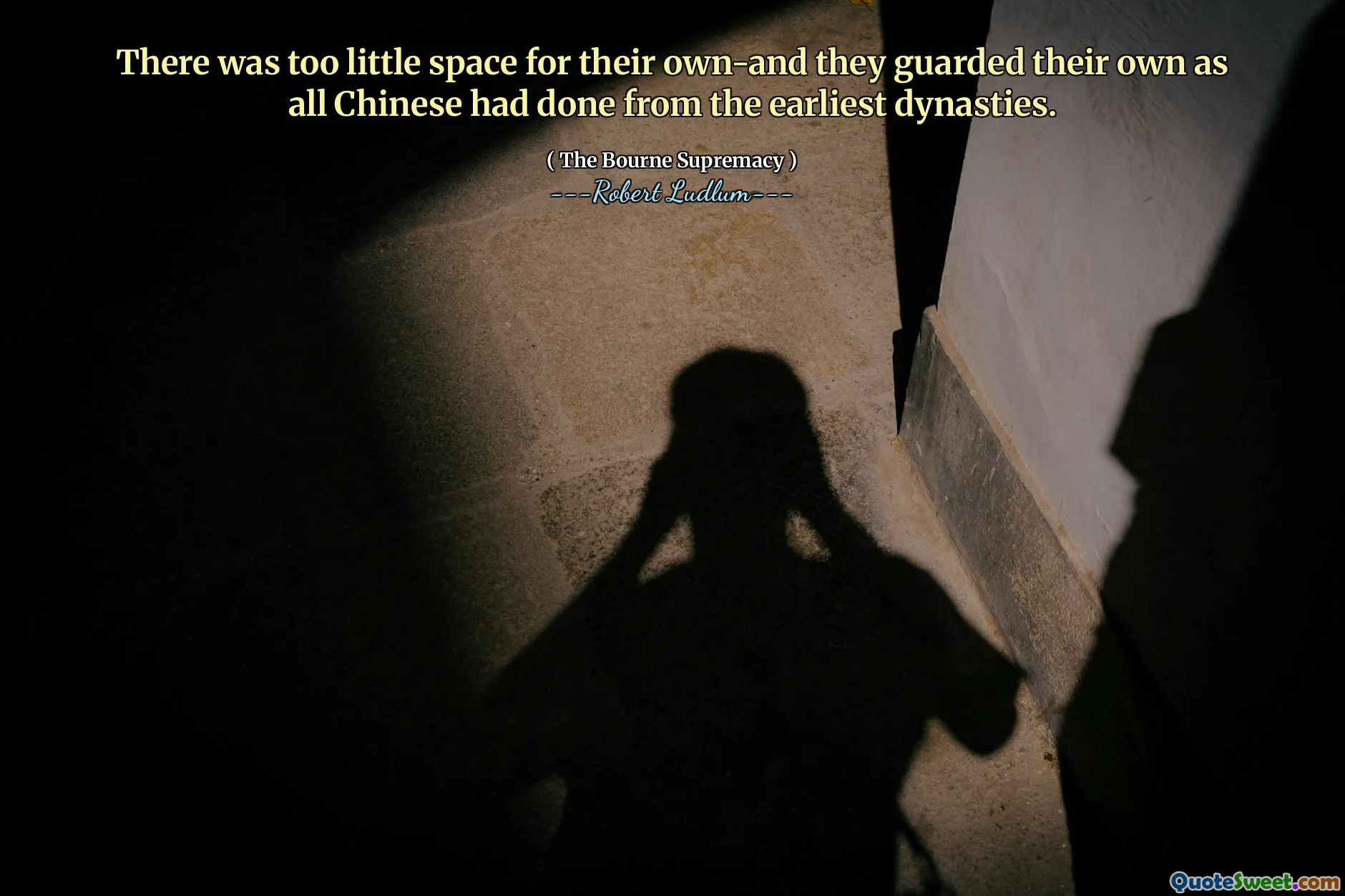 C'era troppo poco spazio per il loro e e avevano custodito il loro come tutti i cinesi avevano fatto dalle prime dinastie.