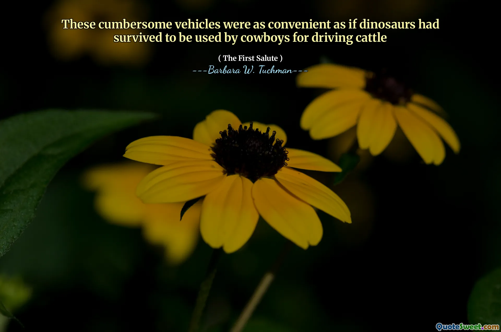 These cumbersome vehicles were as convenient as if dinosaurs had survived to be used by cowboys for driving cattle