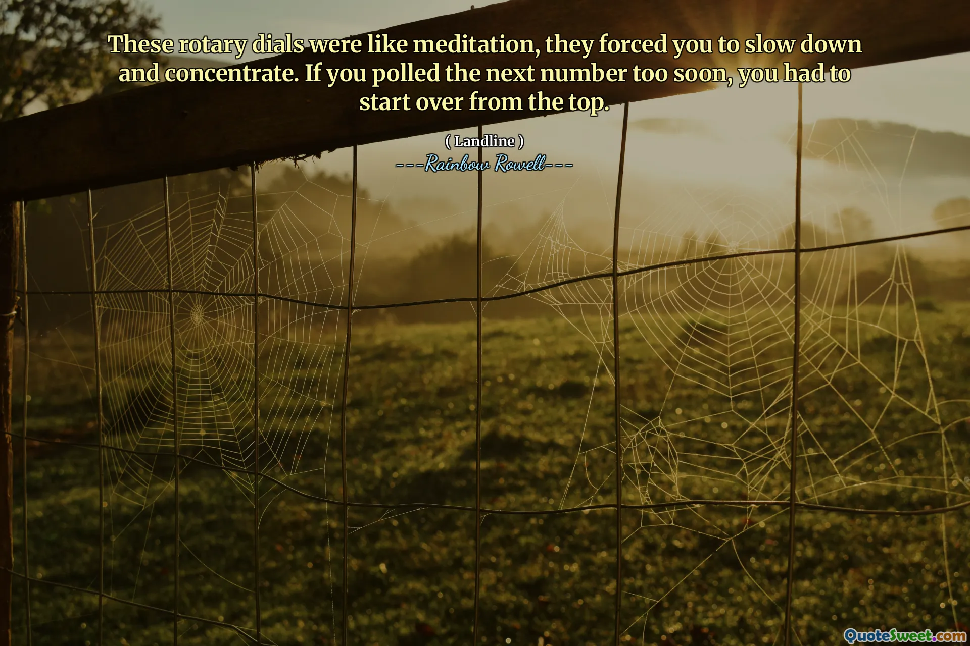 These rotary dials were like meditation, they forced you to slow down and concentrate. If you polled the next number too soon, you had to start over from the top.