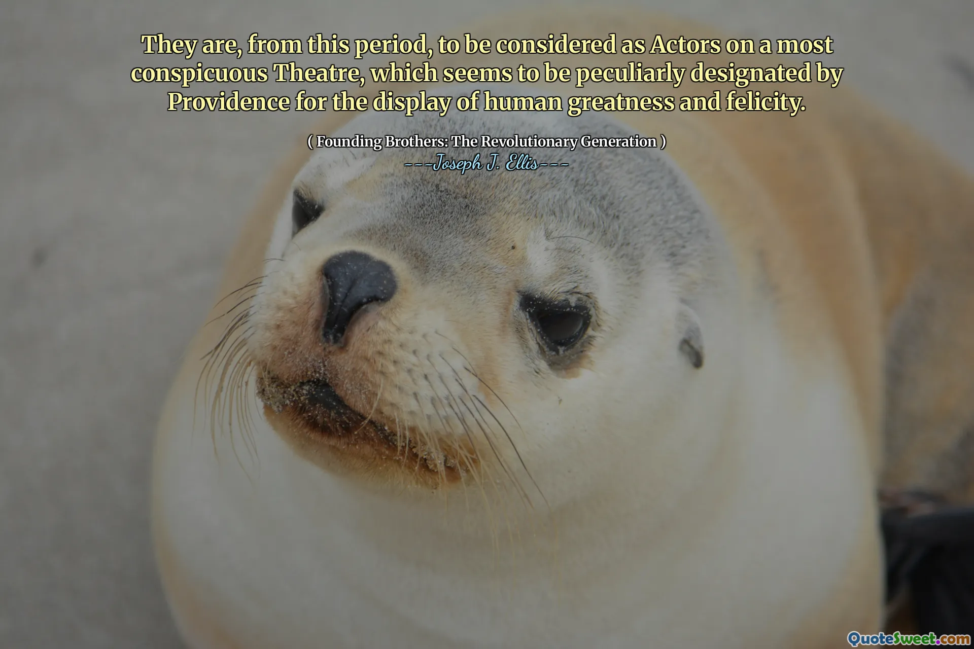 Mereka, dari periode ini, untuk dianggap sebagai aktor di teater yang paling mencolok, yang tampaknya secara khusus ditetapkan oleh Providence untuk tampilan kebesaran dan keindahan manusia.