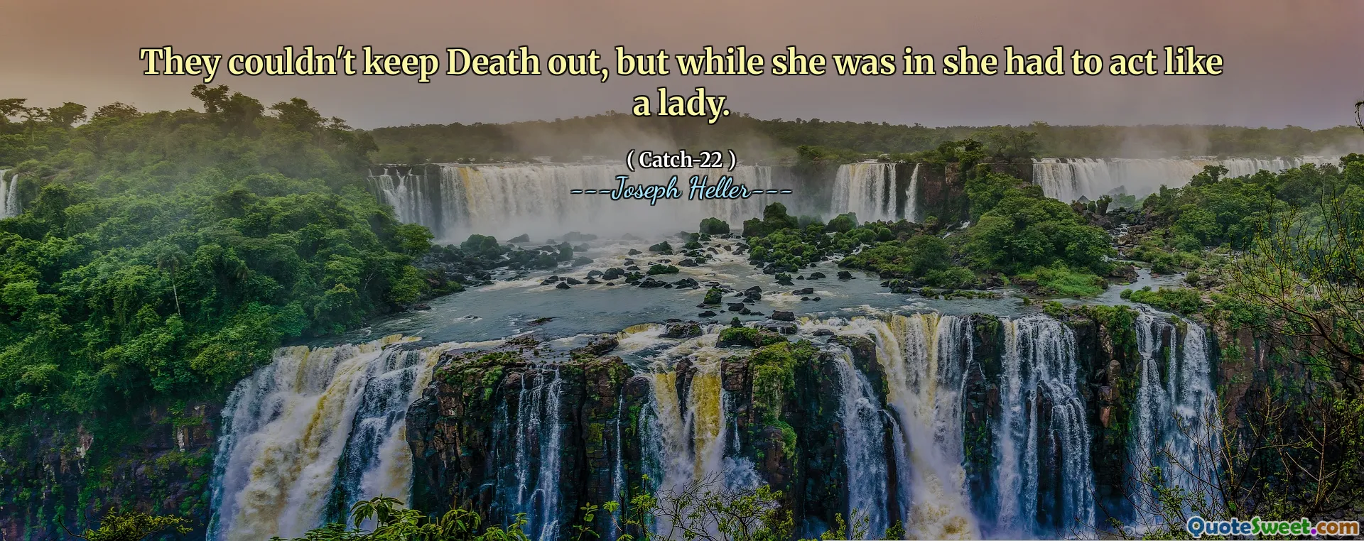 De kunne ikke holde døden ute, men mens hun var i, måtte hun oppføre seg som en dame.