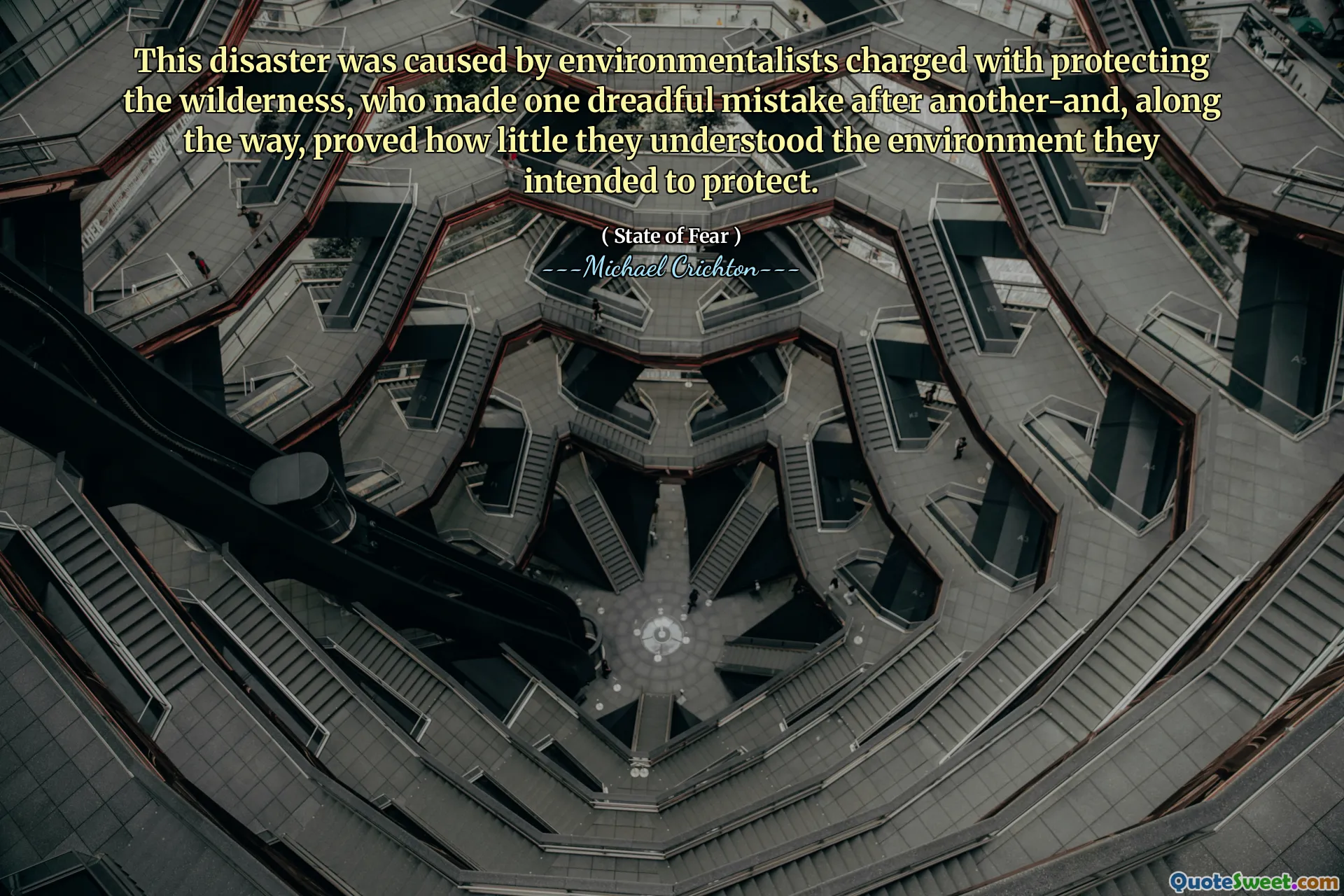 Diese Katastrophe wurde durch Umweltschützer verursacht, die beschuldigt wurden, die Wildnis zu schützen, die einen schrecklichen Fehler nach dem anderen gemacht haben-und unterwegs, wie wenig sie die Umwelt verstanden, die sie schützen wollten.