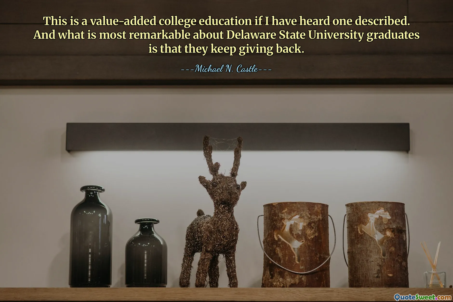 Il s’agit d’une éducation collégiale à valeur ajoutée si j’en ai entendu parler. Et ce qui est le plus remarquable chez les diplômés de la Delaware State University, c'est qu'ils continuent de redonner.