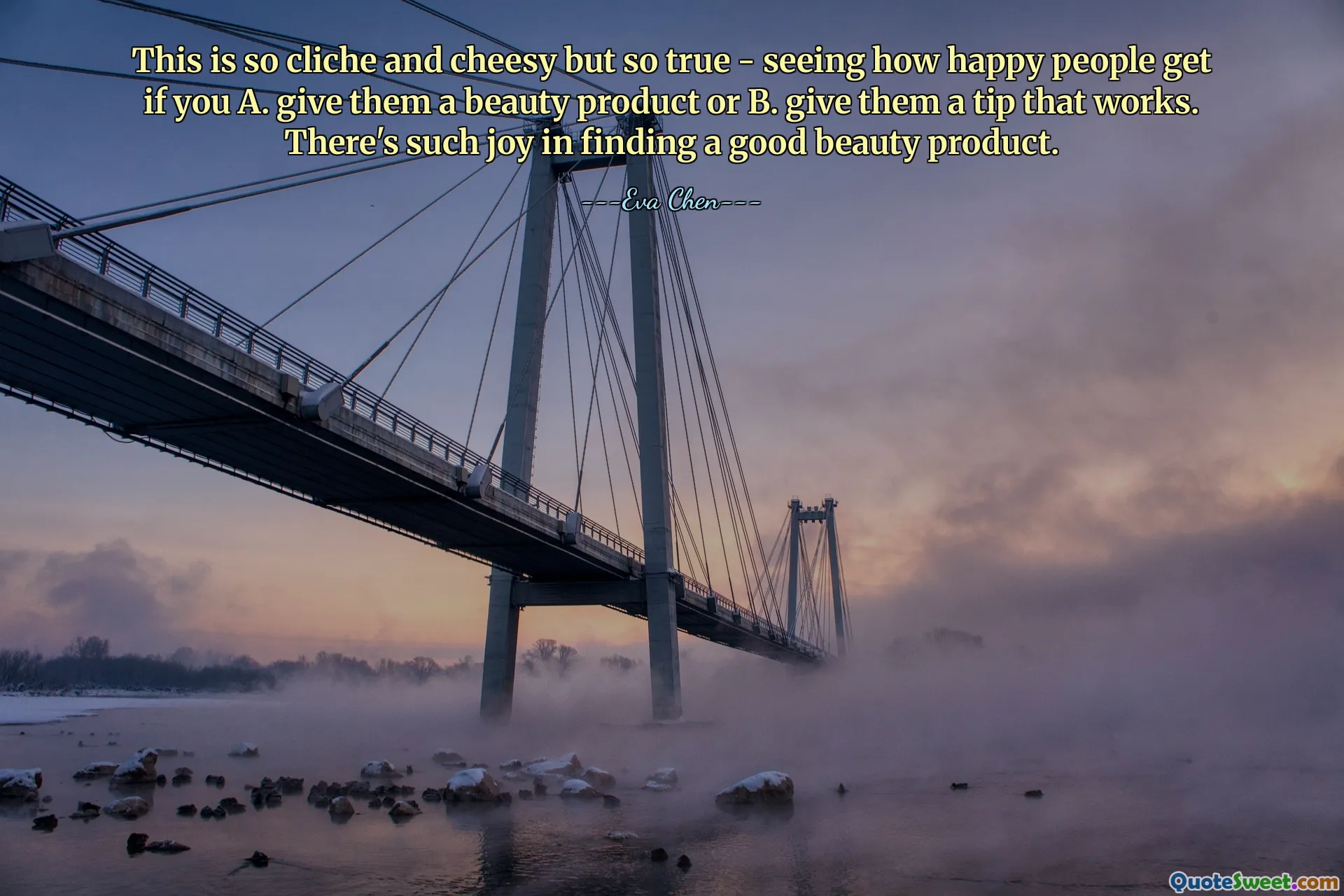 This is so cliche and cheesy but so true - seeing how happy people get if you A. give them a beauty product or B. give them a tip that works. There's such joy in finding a good beauty product.