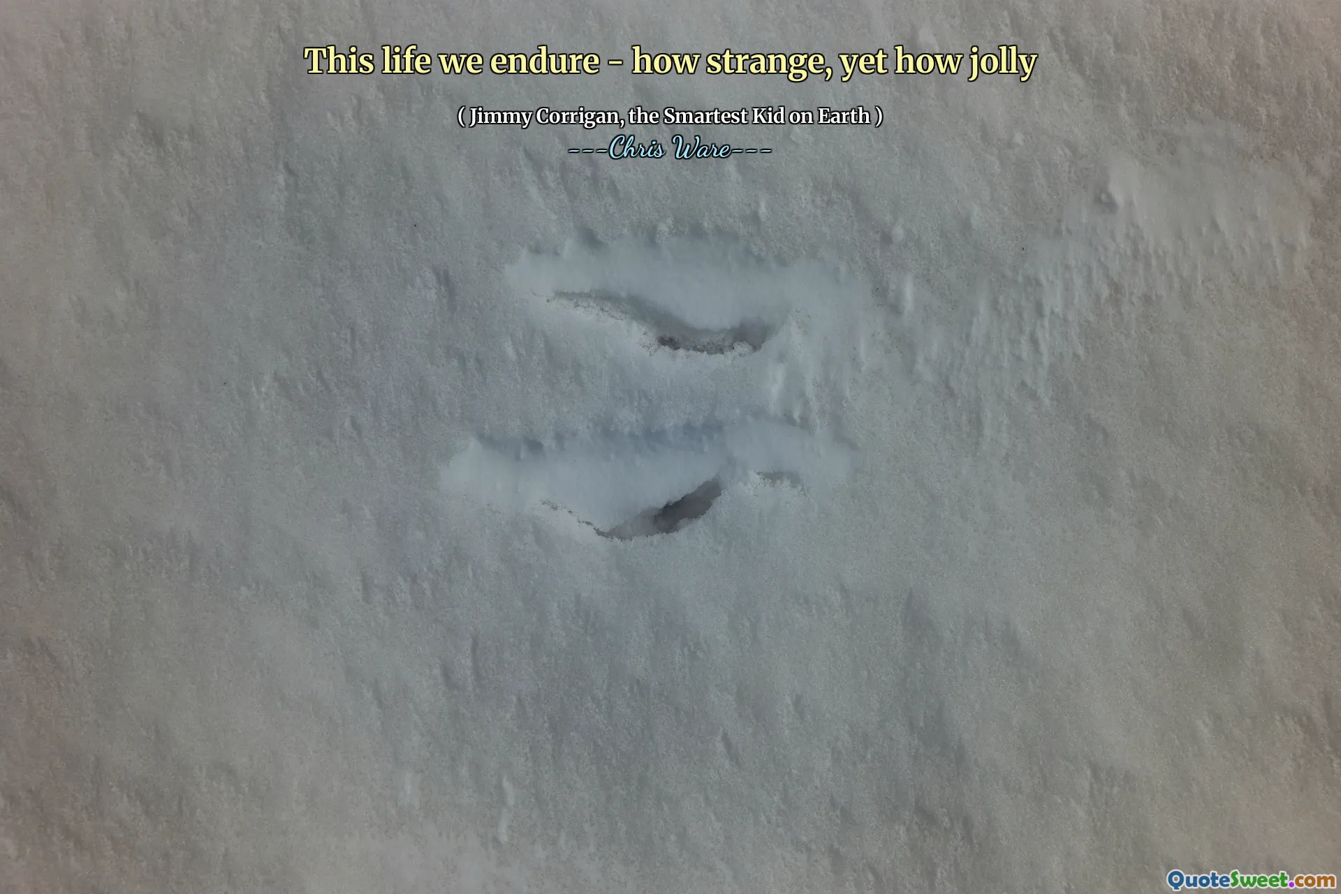 Detta liv vi uthärda - hur konstigt, men ändå hur lyckligt