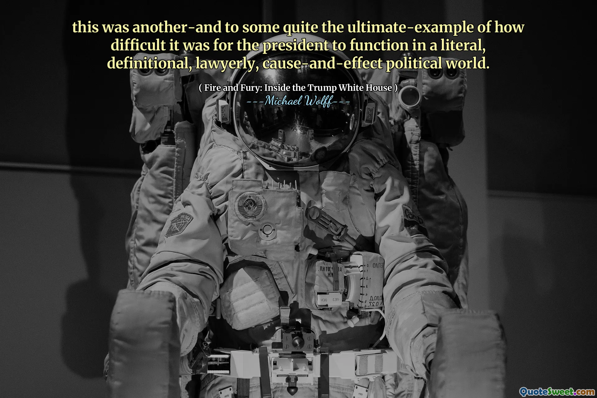 this was another-and to some quite the ultimate-example of how difficult it was for the president to function in a literal, definitional, lawyerly, cause-and-effect political world.