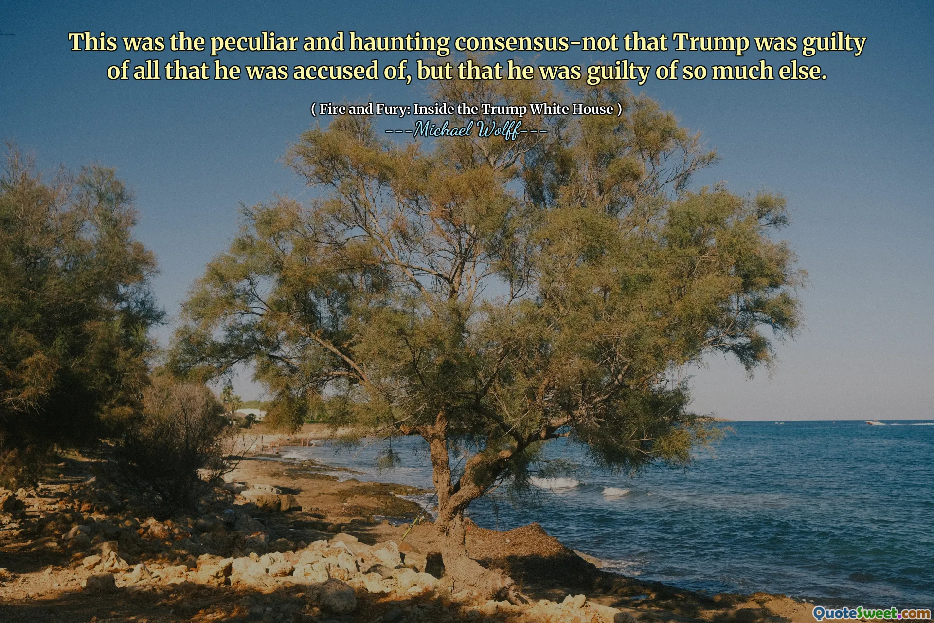 This was the peculiar and haunting consensus-not that Trump was guilty of all that he was accused of, but that he was guilty of so much else.