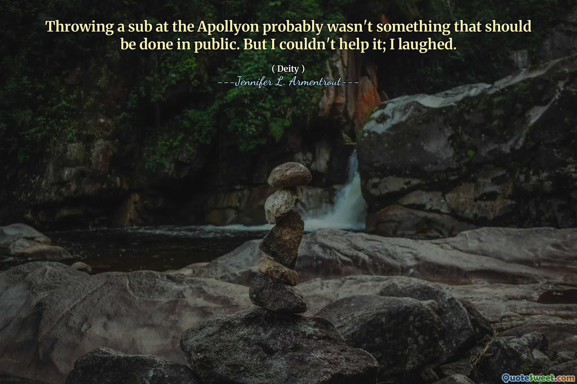 Throwing a sub at the Apollyon probably wasn't something that should be done in public. But I couldn't help it; I laughed.