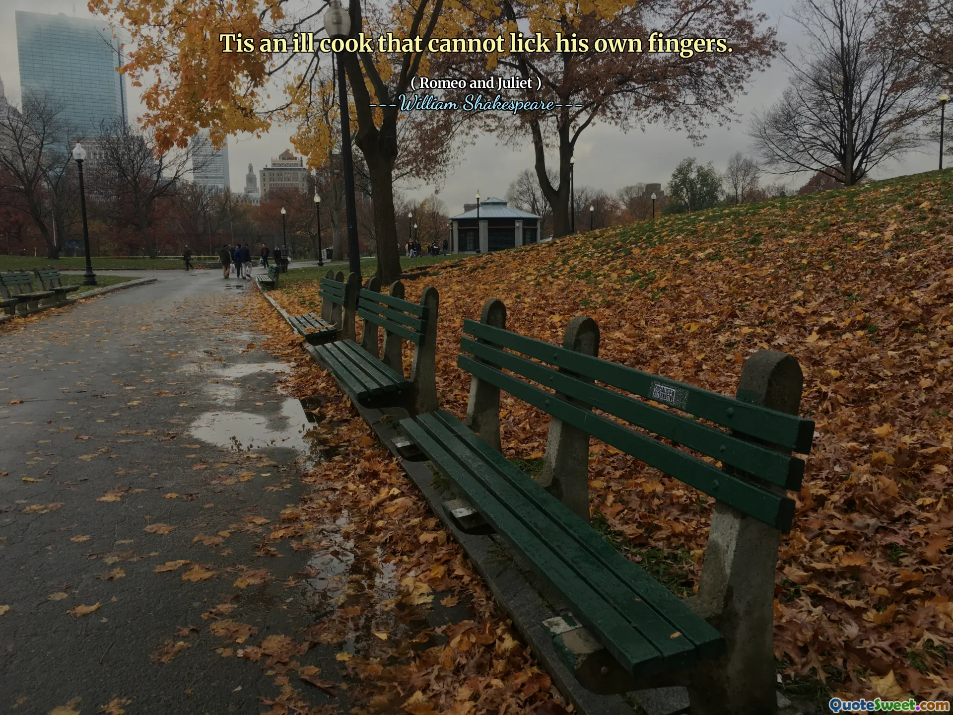 تيس طهي مريض لا يمكن أن يلعق أصابعه.