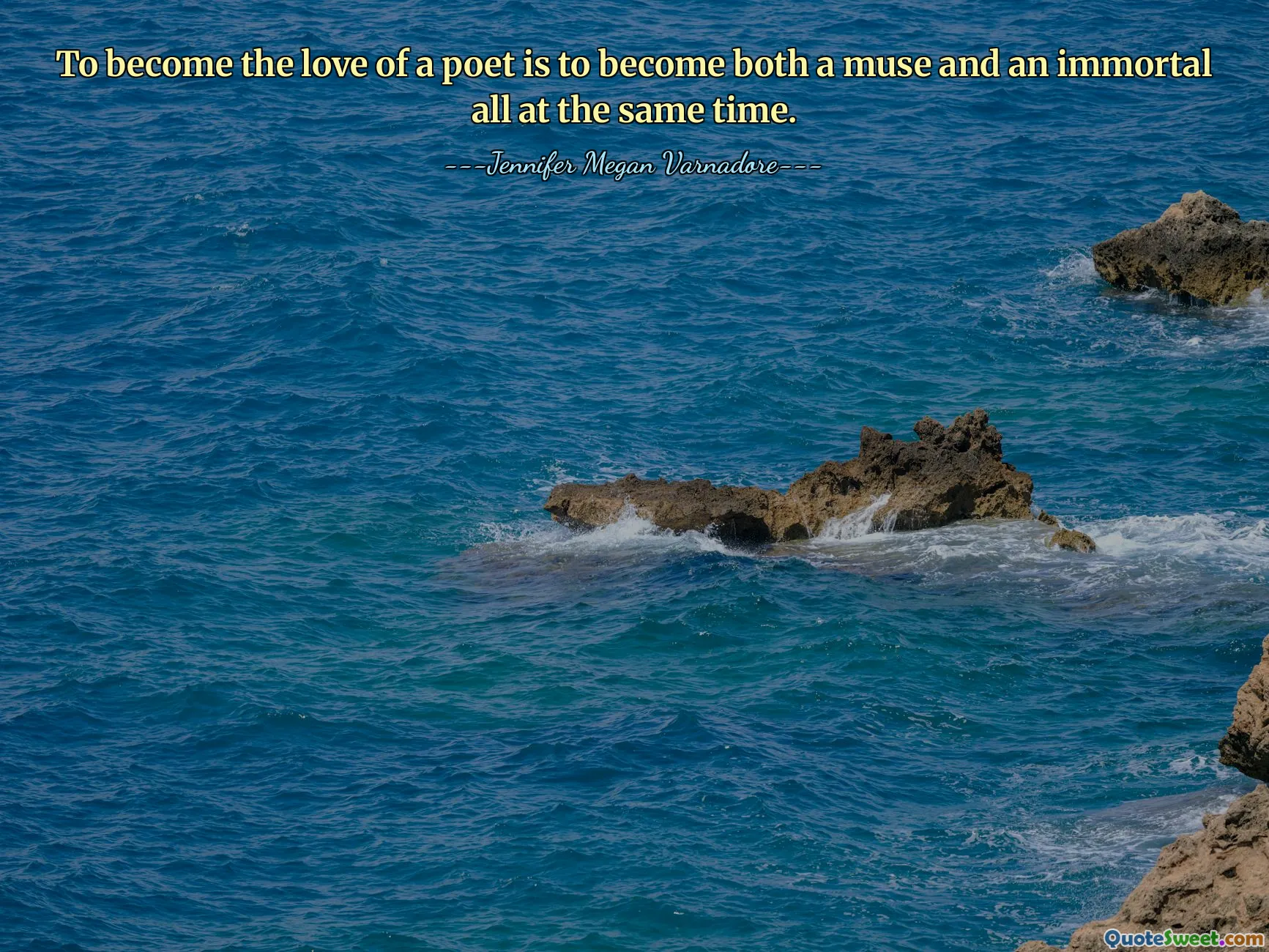 To become the love of a poet is to become both a muse and an immortal all at the same time.