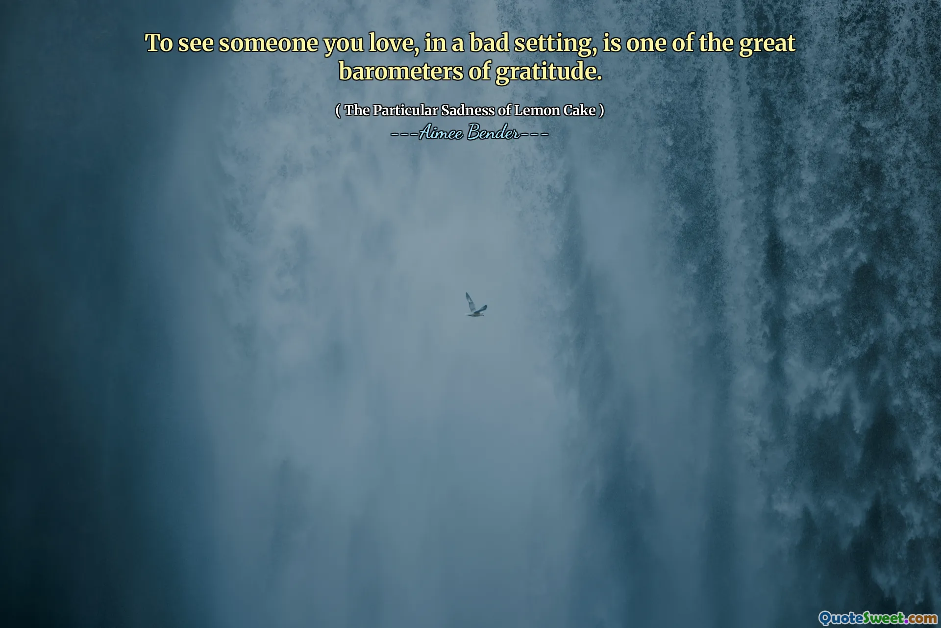 Å se noen du er glad i, i en dårlig setting, er en av de store takknemlighetene.